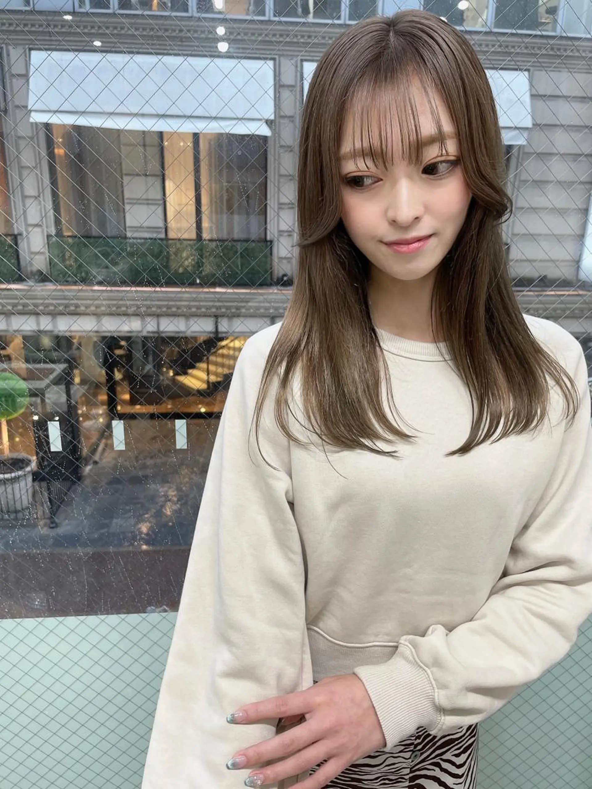 ロング カラー ヘアカラー トリートメント 髪質改善will hairdesignのヘアスタイル