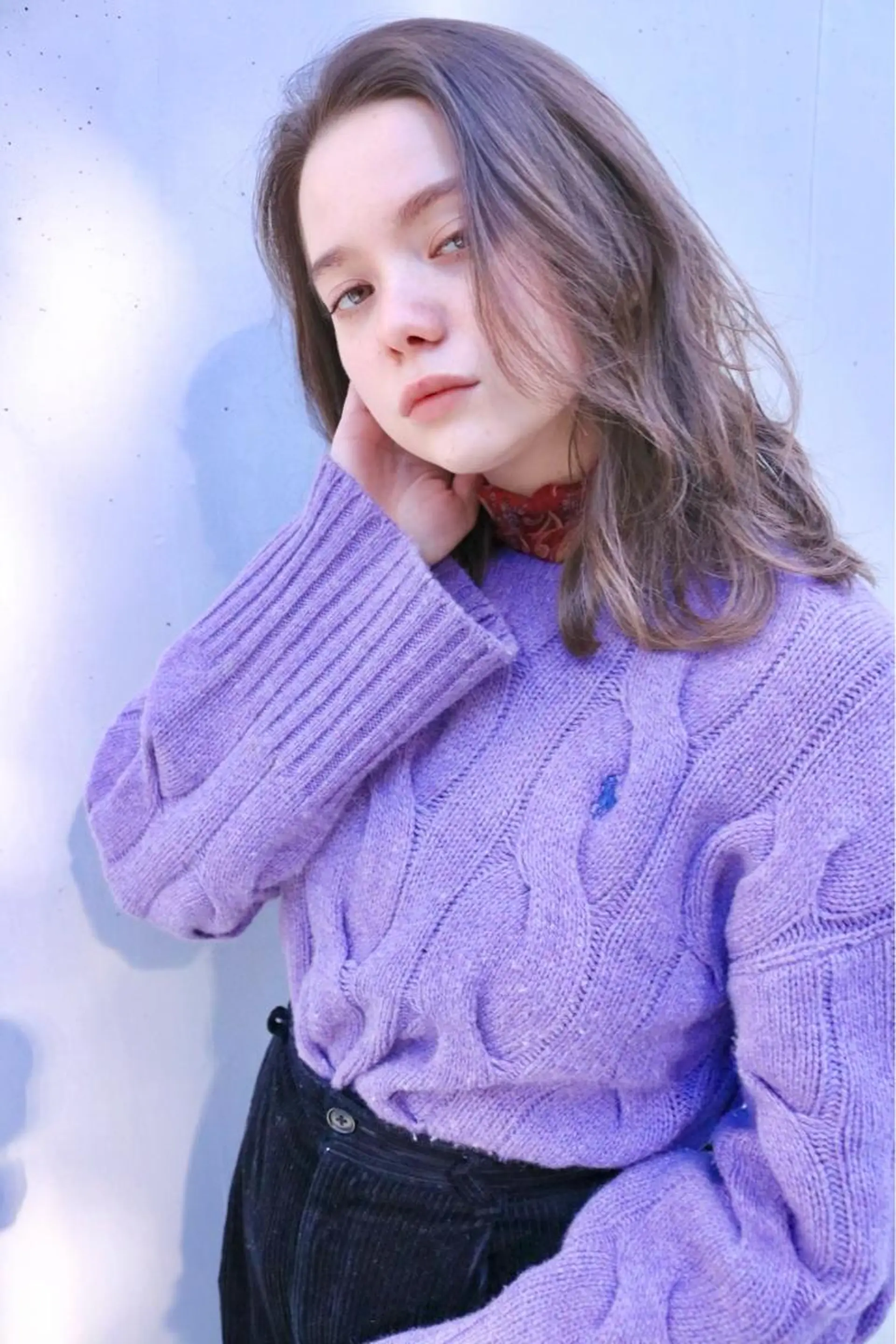 ミディアム カラー カット ヘアカラー トリートメント 似合わせカラーパーマ 🌿kitin米川のヘアスタイル