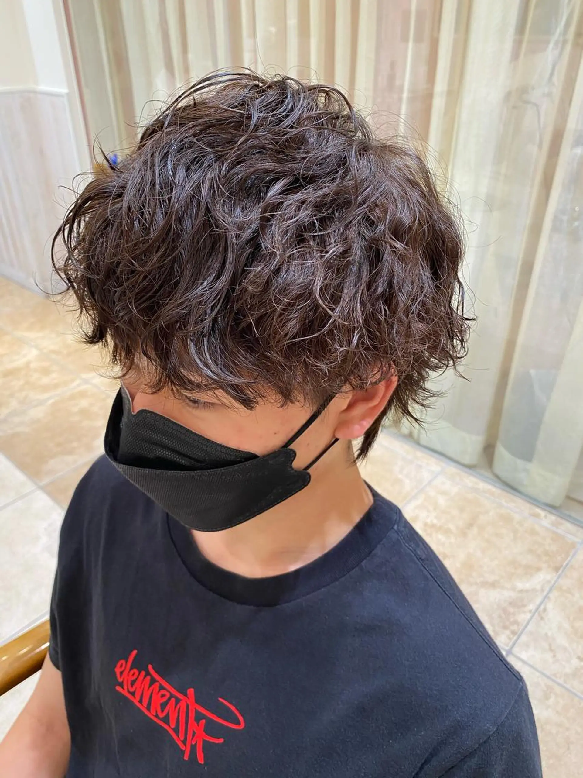 パーマ メンズ カット パーマ ✨店長 鈴木輝✨のヘアスタイル