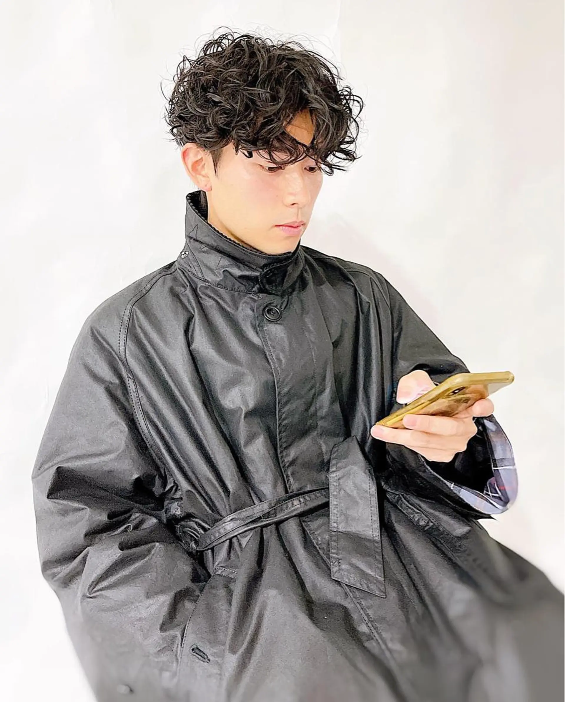 ショート パーマ カット パーマ 大人のメンズパーマ タカキリョウのヘアスタイル