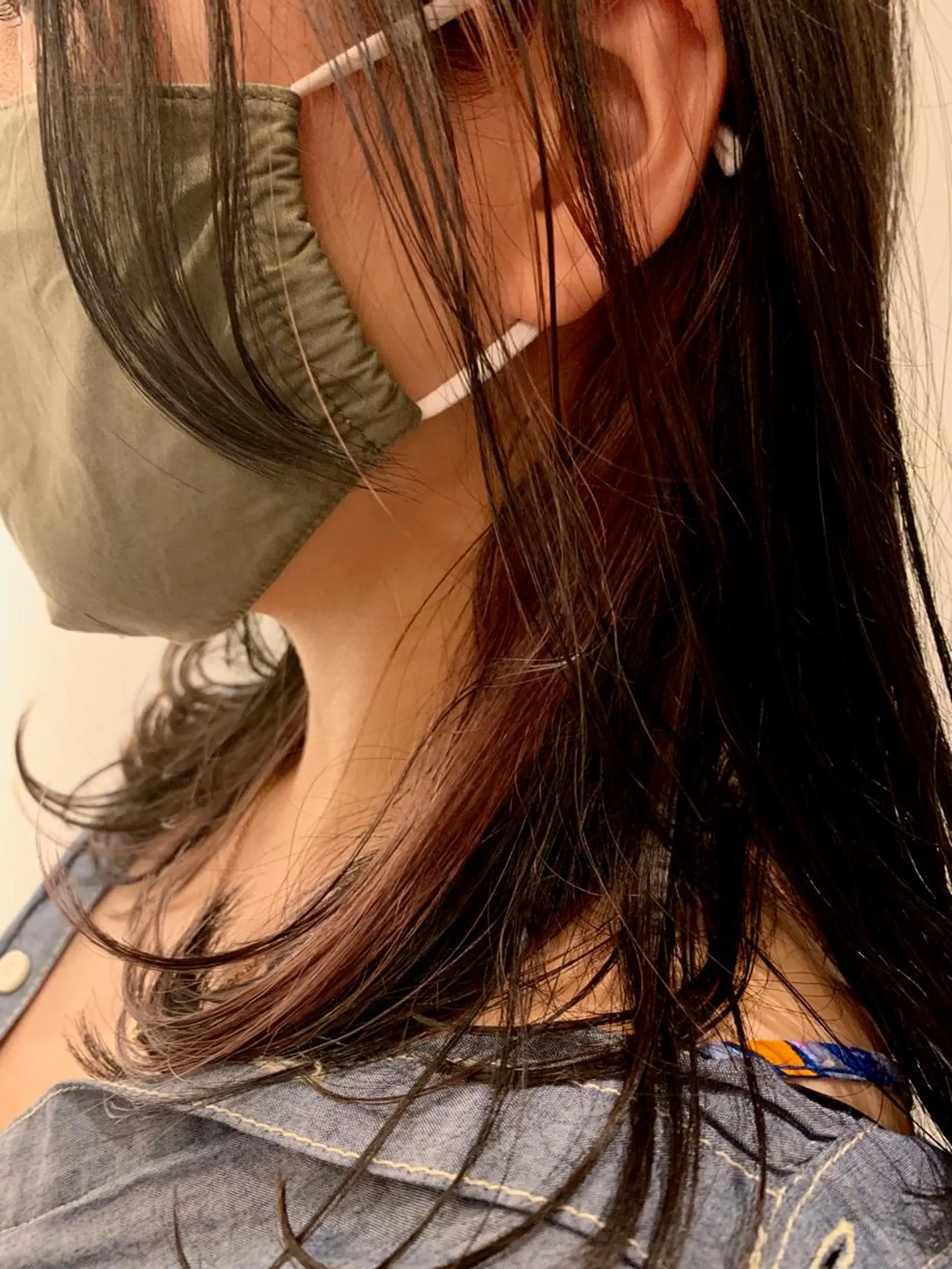 ミディアム ハイライト カット ヘアカラー トリートメント ヘッドスパ 片山美穂 心斎橋・北堀江のヘアスタイル