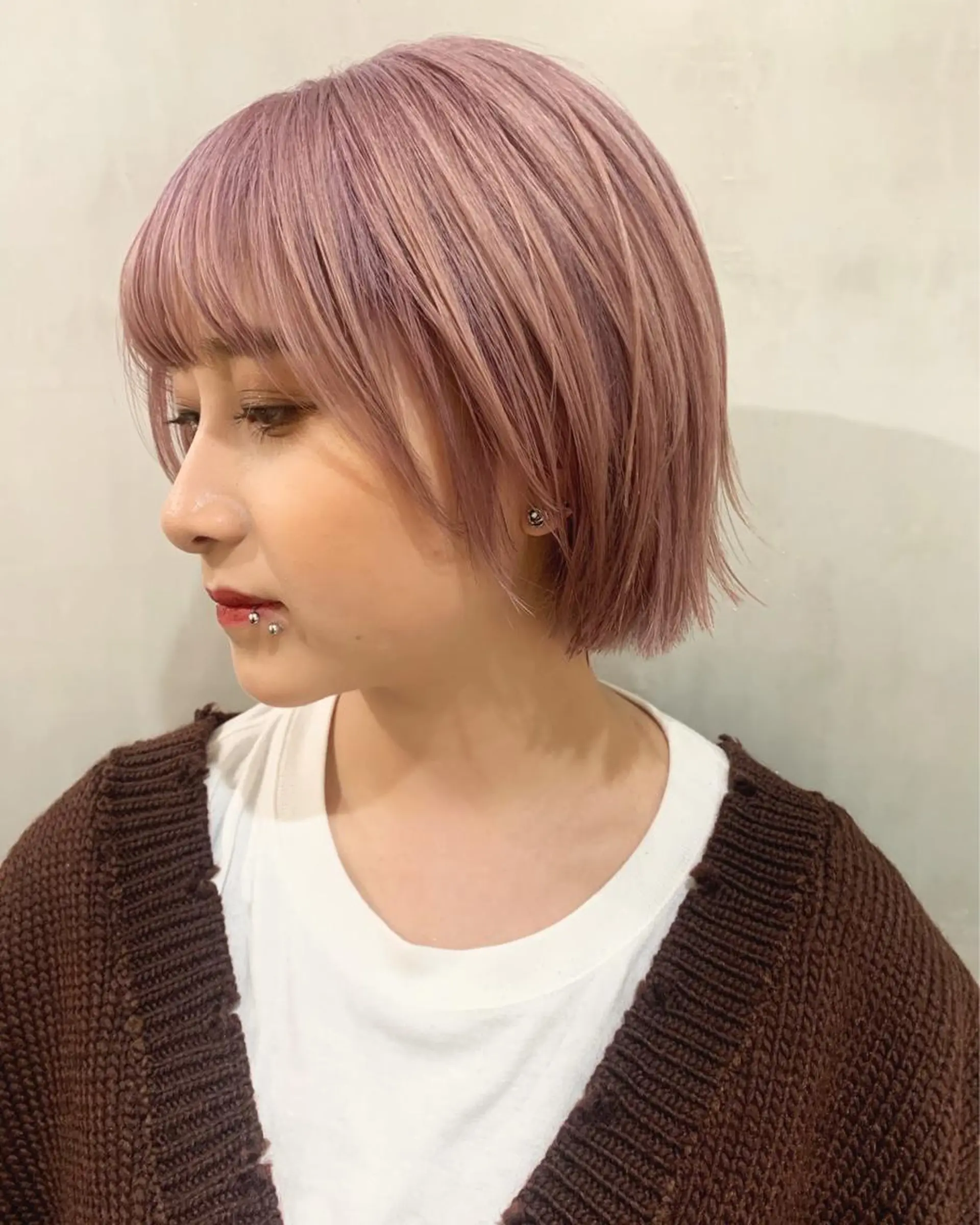 ショート カラー カット ヘアカラー トリートメント 優 作のヘアスタイル