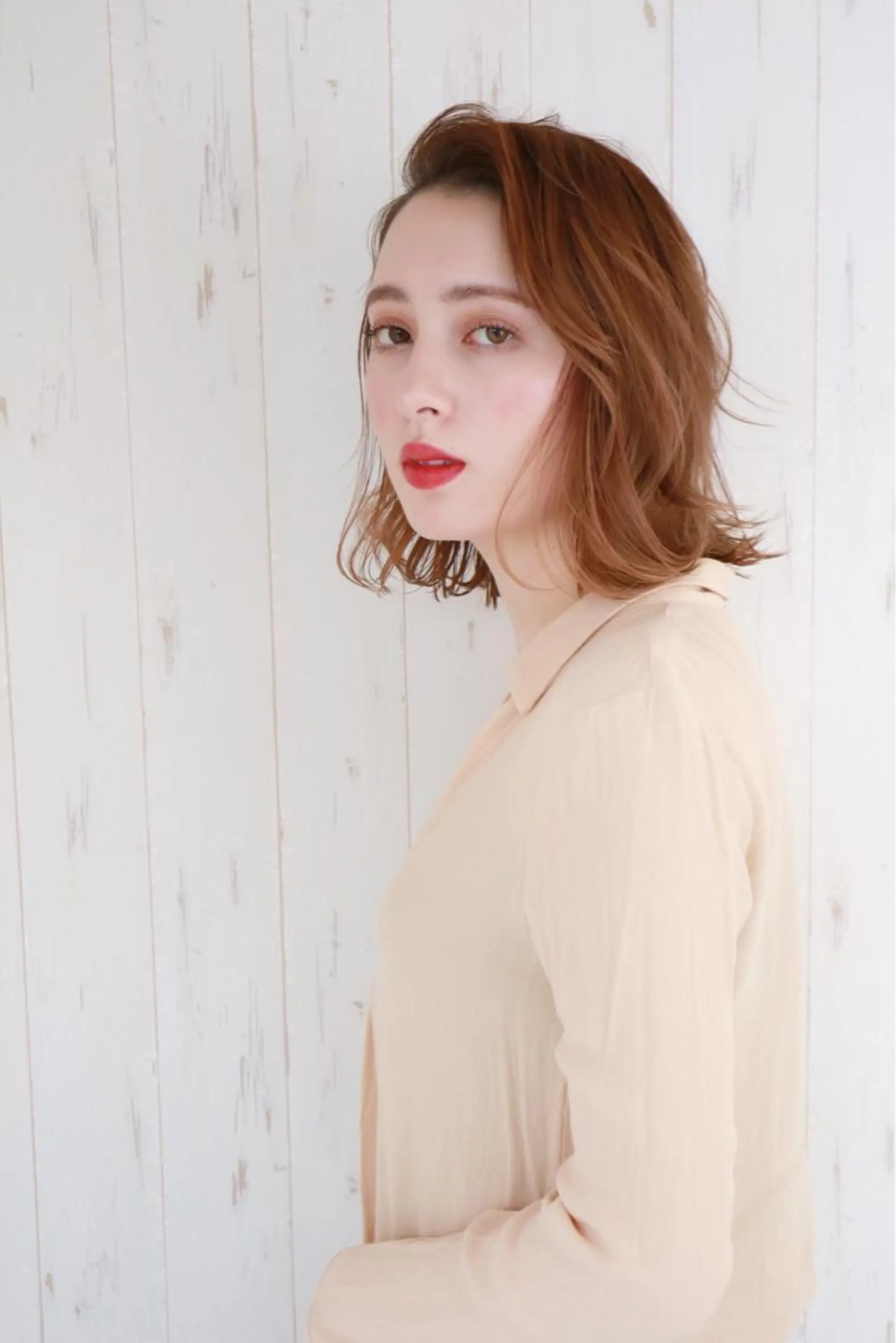 ショート カラー ハイトーンカラー ボブ ダメージレスカラー /透明感カラー 上長のヘアスタイル