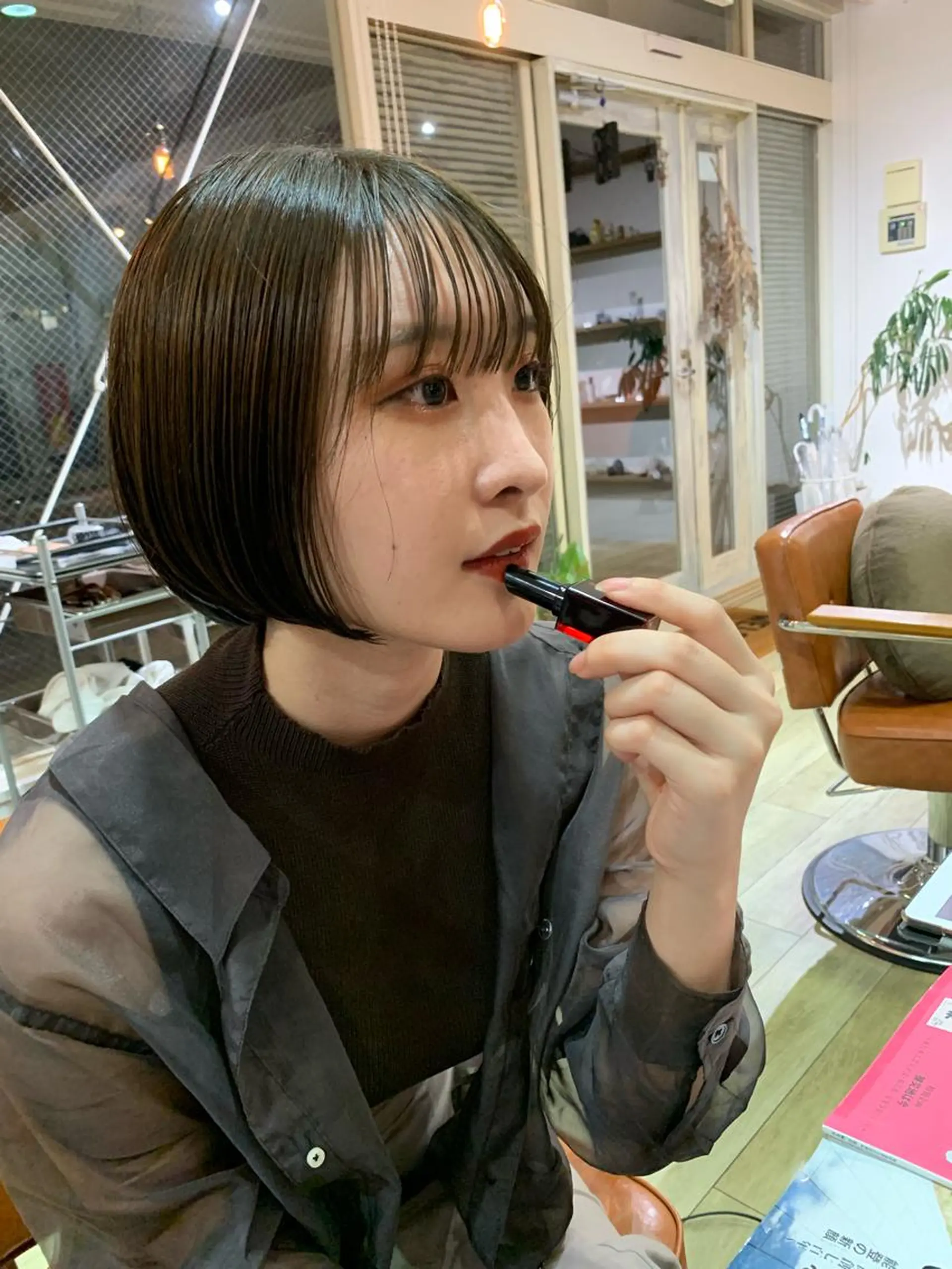 ミディアム ボブ OLTI所属・中村 勇星のヘアスタイル