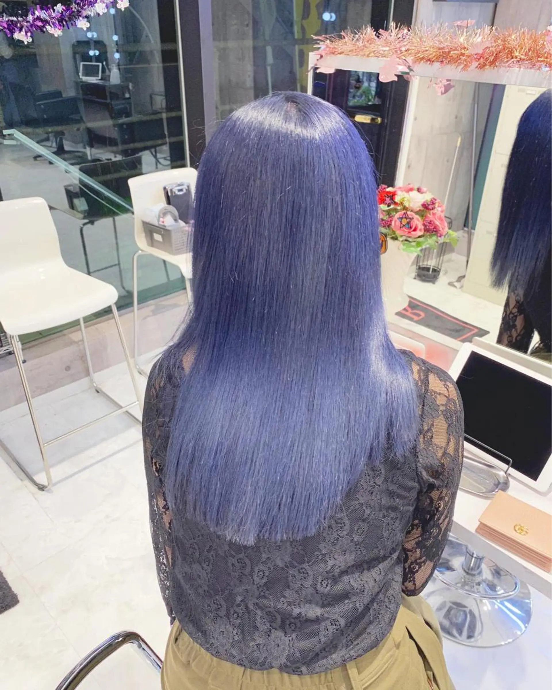 ロング カラー ヘアアレンジ アッシュ アッシュグレー アッシュグレージュ バレイヤージュ ミストバング ヘアカラー トリートメント ブリーチ/ヘアケア 🪞TAKUMA🪞のヘアスタイル
