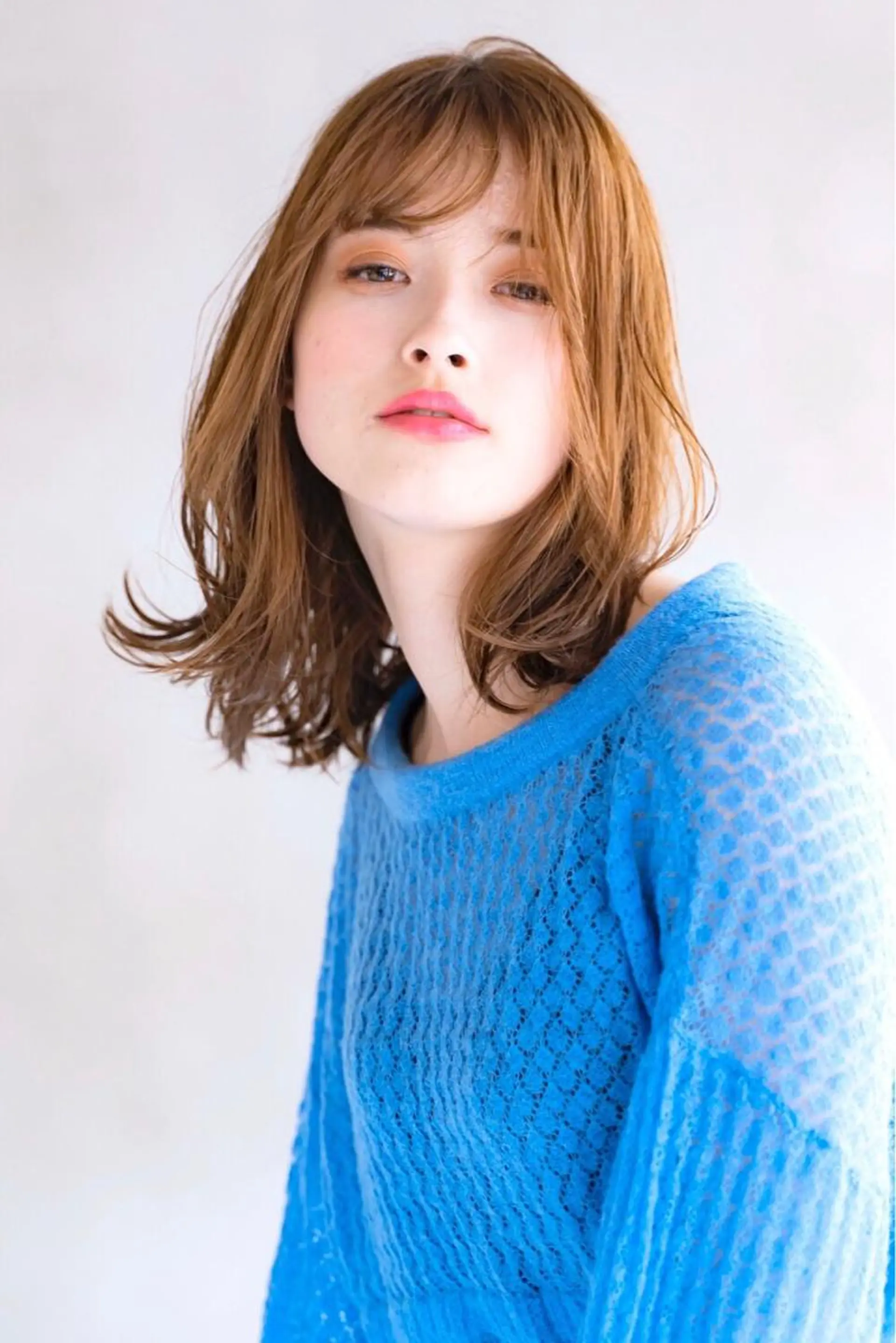 ミディアム カラー 髪質改善/艶髪特化 /柔らかさ/清水翔矢のヘアスタイル