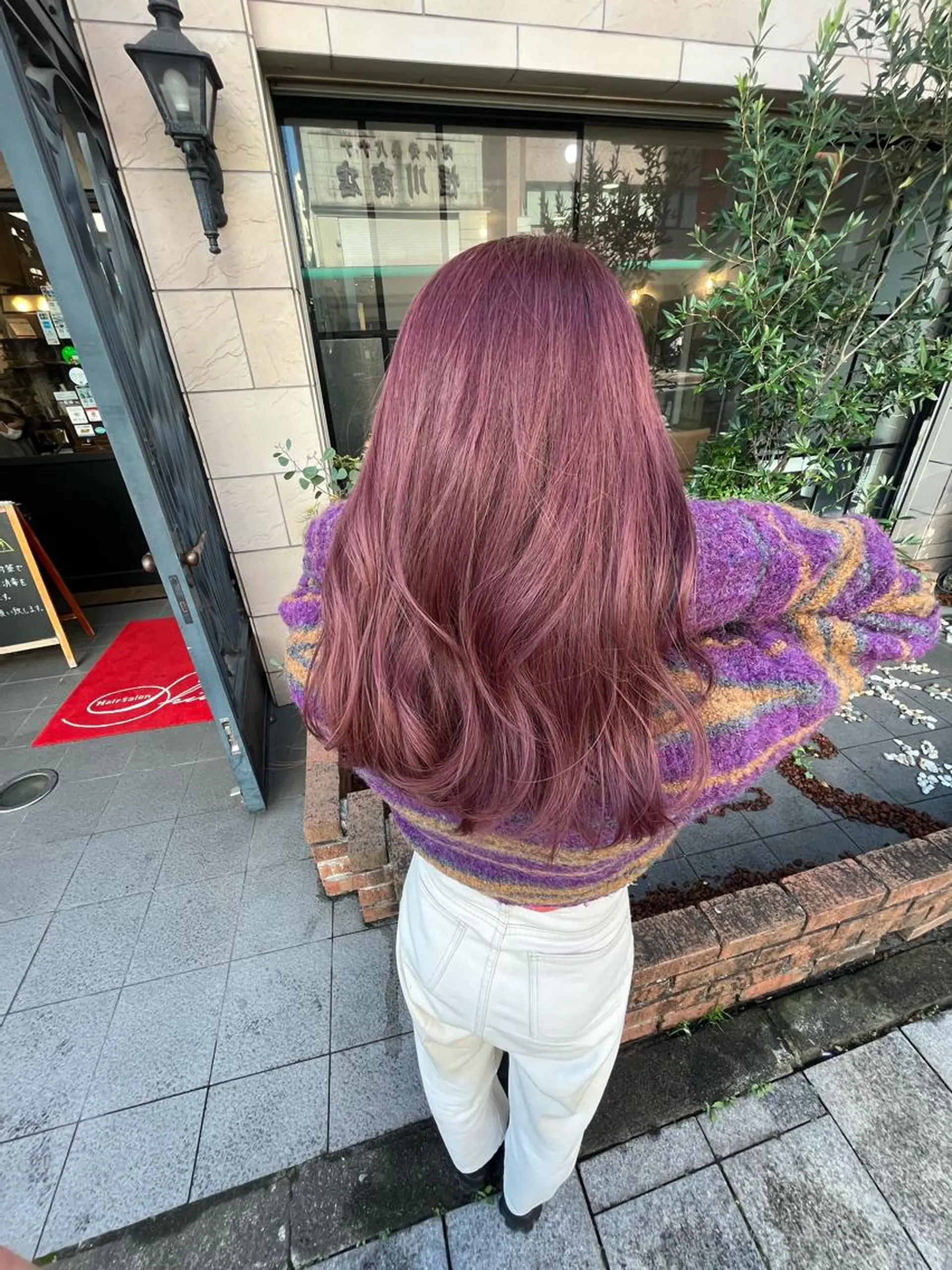 ロング カラー ブリーチ ピンクカラー ヘアカラー SHIAN 八王子👼鬼塚さやかのヘアスタイル