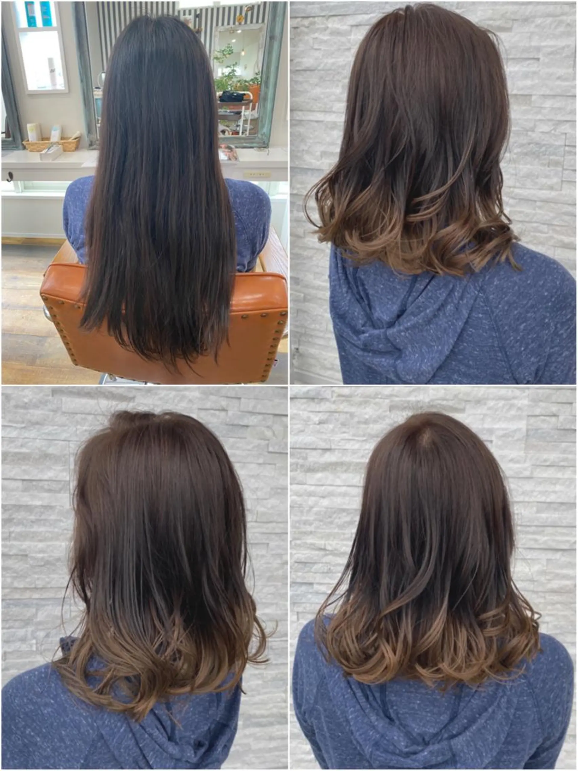 ロング カラー 美容室 ソンリエのヘアスタイル