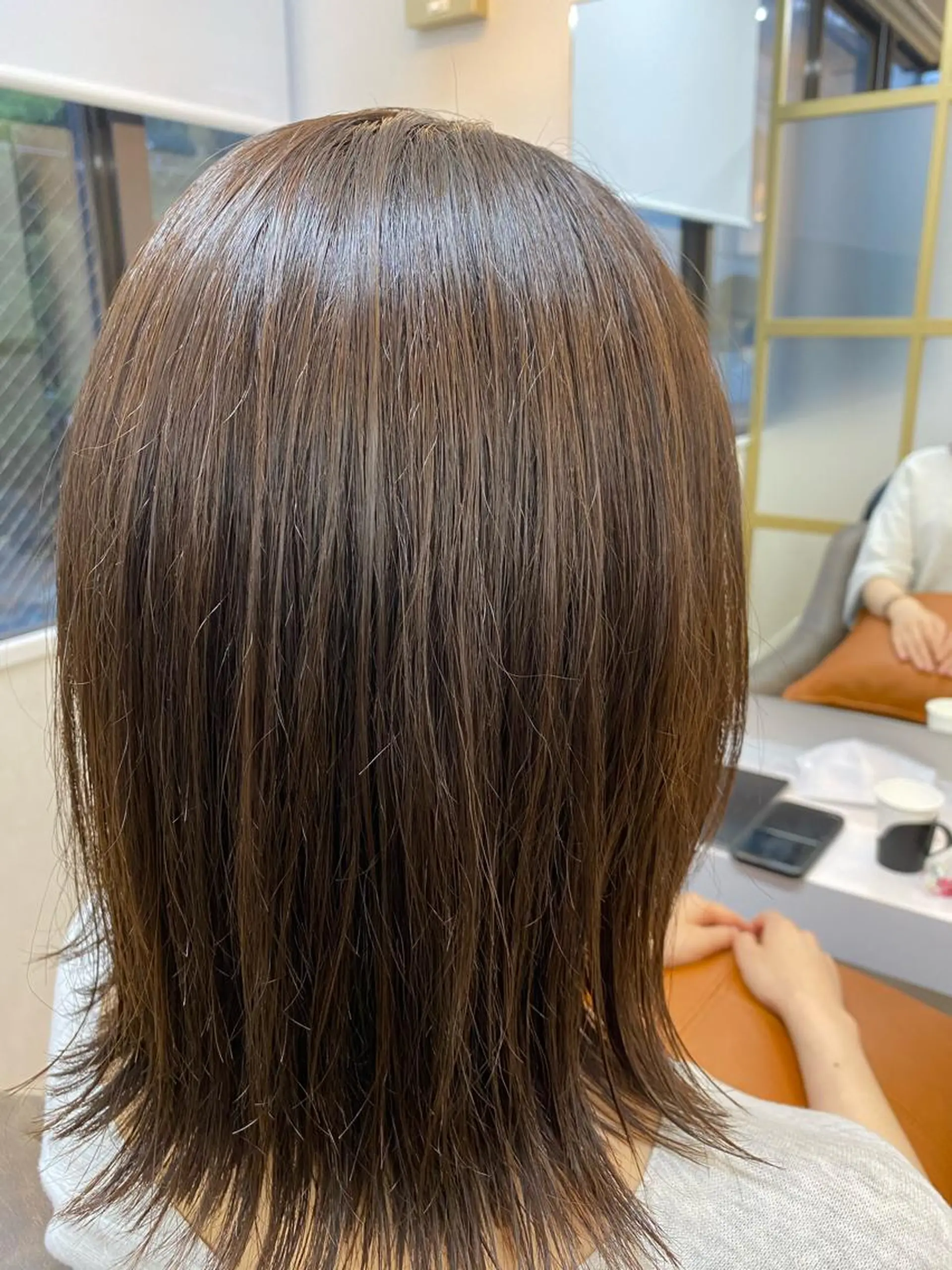 ミディアム カラー ヘアアレンジ カット ヘアカラー 縮毛矯正 日高伸太朗 [tocca船橋]のヘアスタイル