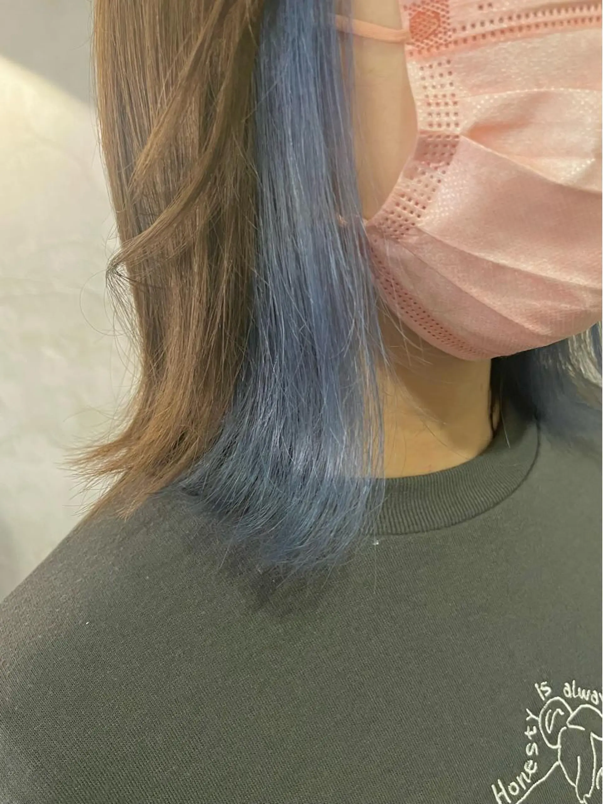 ミディアム カラー ブルーカラー ヘアカラー FUJINO RYOのヘアスタイル