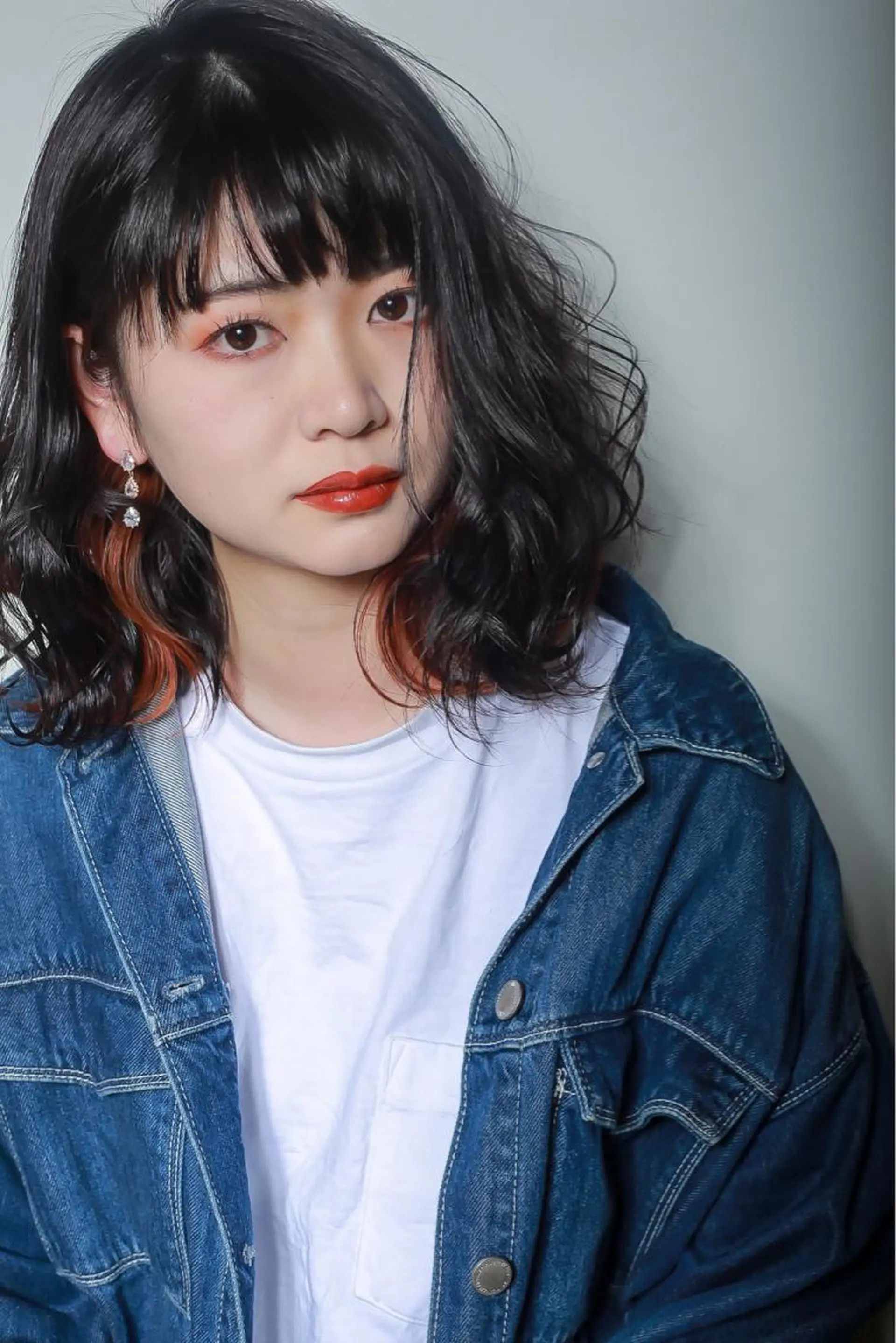 ミディアム カラー カット ヘアカラー トリートメント 伊藤 裕貴のヘアスタイル