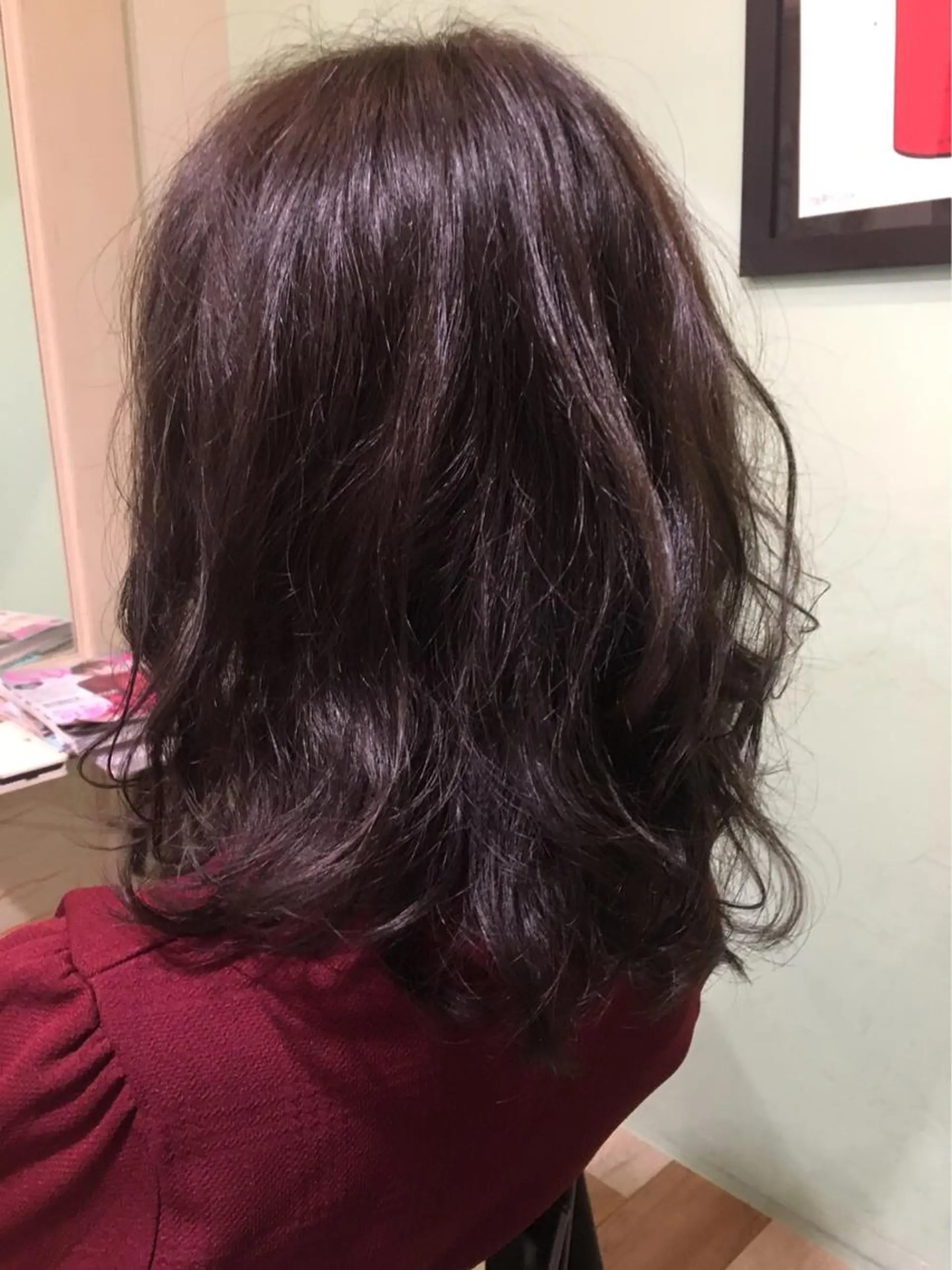 ミディアム カラー アッシュ パープルカラー パープルアッシュ カット ヘアカラー トリートメント ヘッドスパ TOPstylist ✂️フセケイタ✂️のヘアスタイル