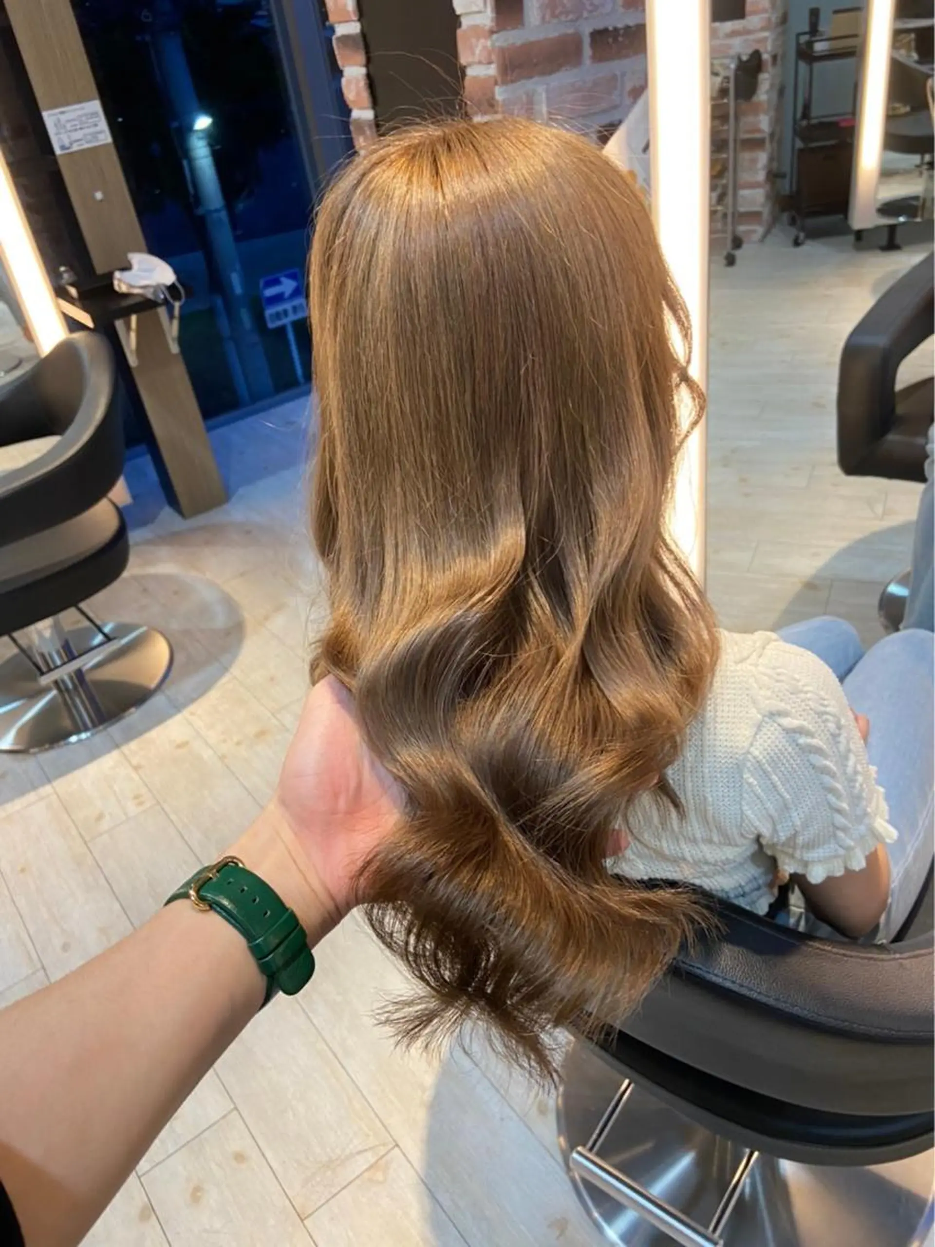 セミロング カラー 韓国風ヘア 鈴木直之/ハイトーン /ボブ/美髪矯正のヘアスタイル