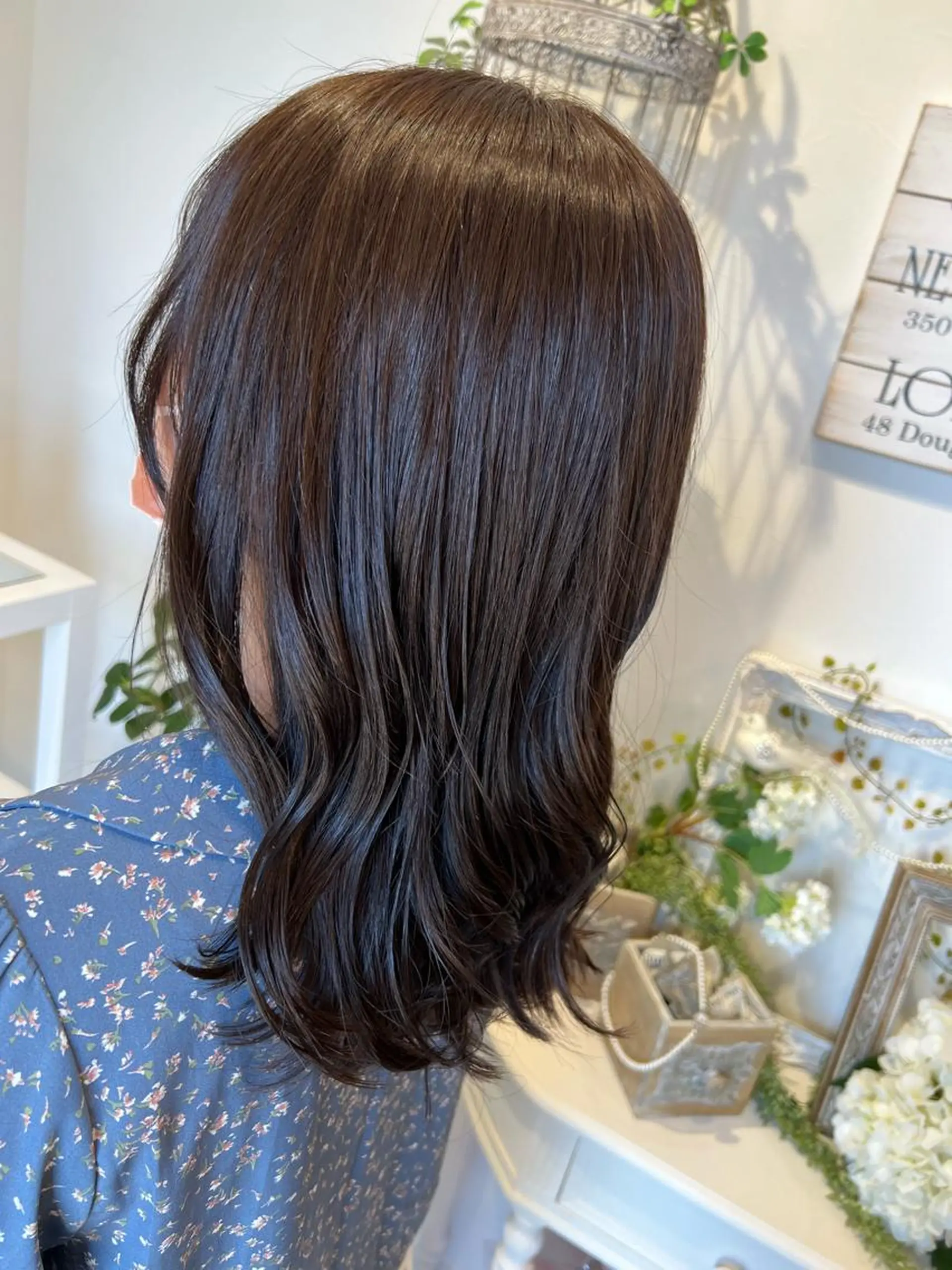 セミロング 髪質改善 ヘアカラー 井上 美春のヘアスタイル