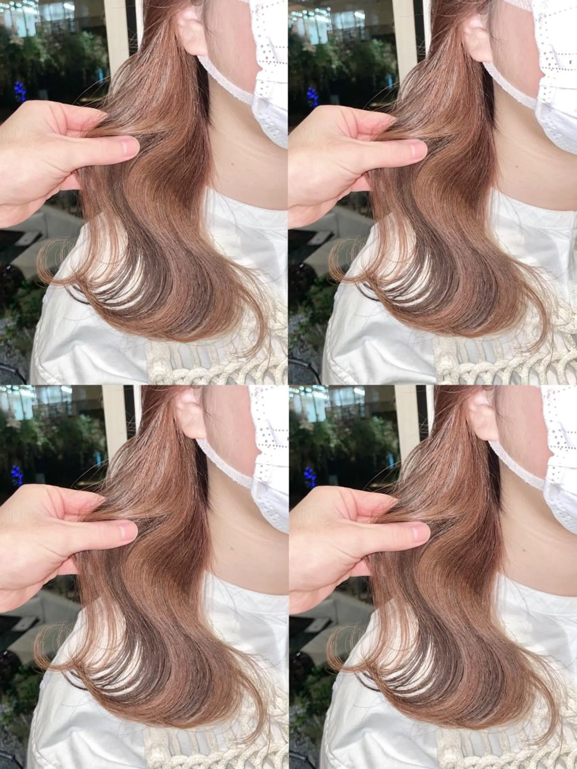 ロング カラー イヤリングカラー インナーカラー matiz マティス　表参道所属・💜アンブレラカラー 髪質改善　丸尾】のヘアスタイル