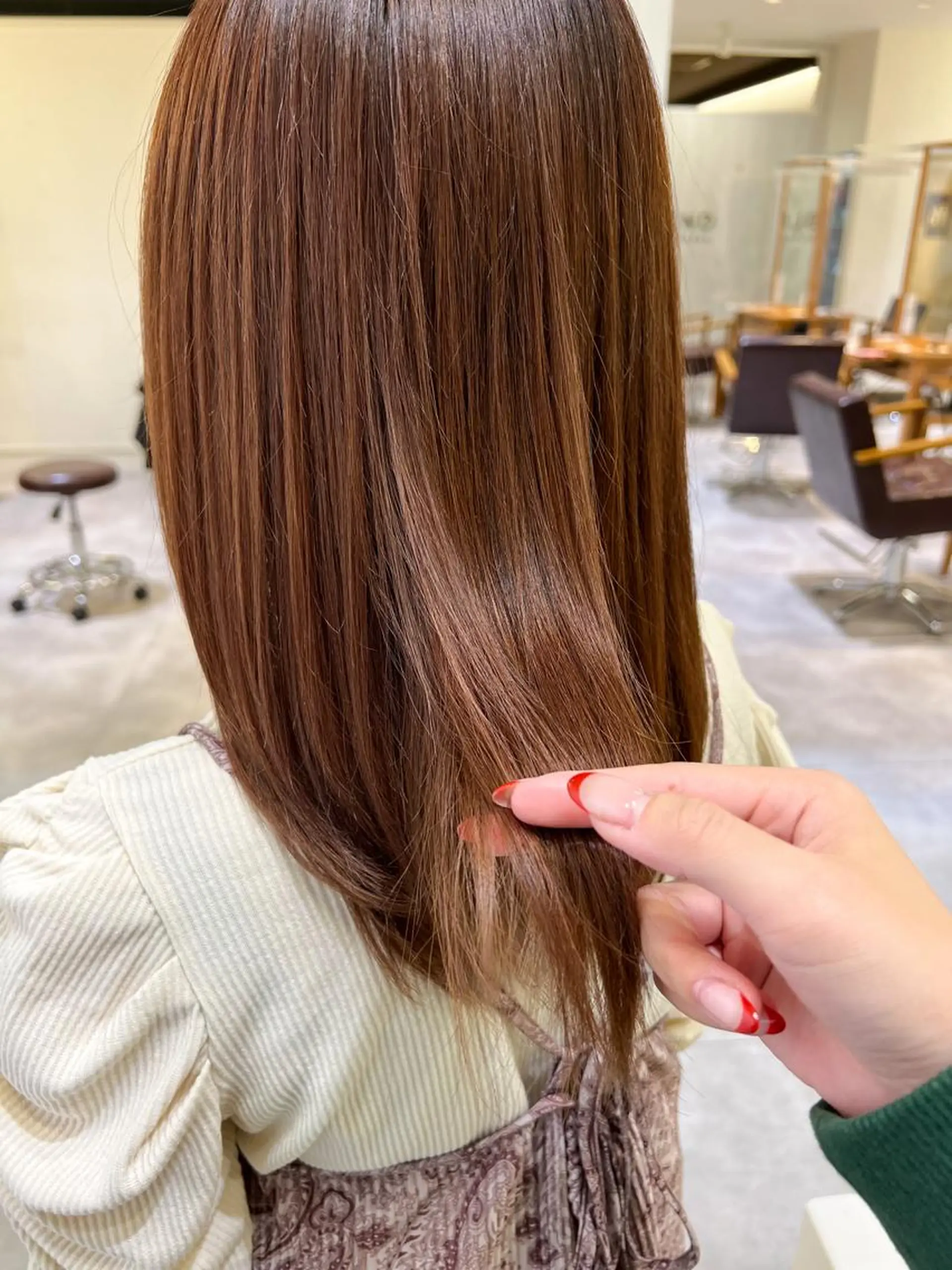 ミディアム カラー カット ヘアカラー 韓国ヘア×髪質改善 /yoshikaのヘアスタイル