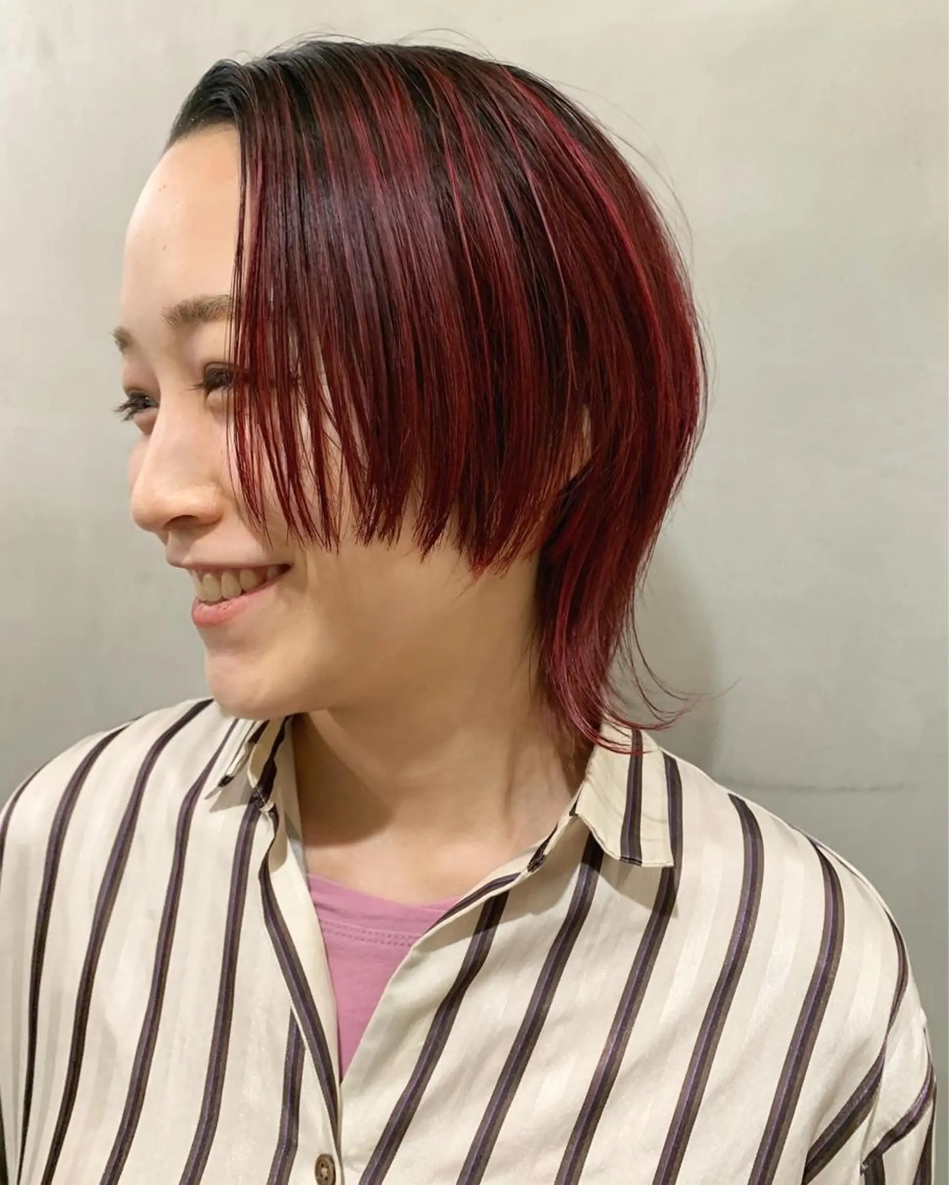ショート カラー 優 作のヘアスタイル