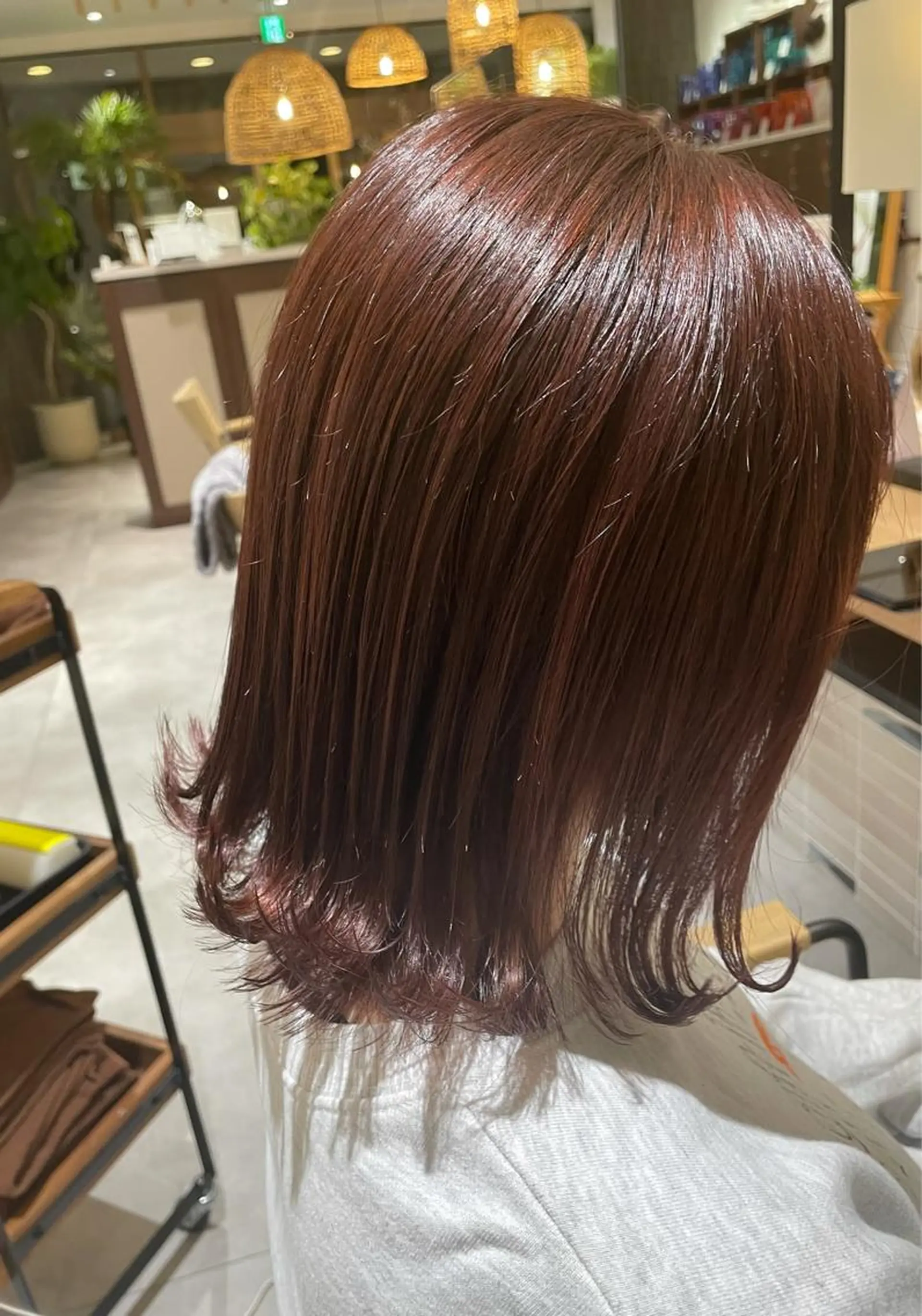 ミディアム ヘアカラー 高木 櫻のヘアスタイル