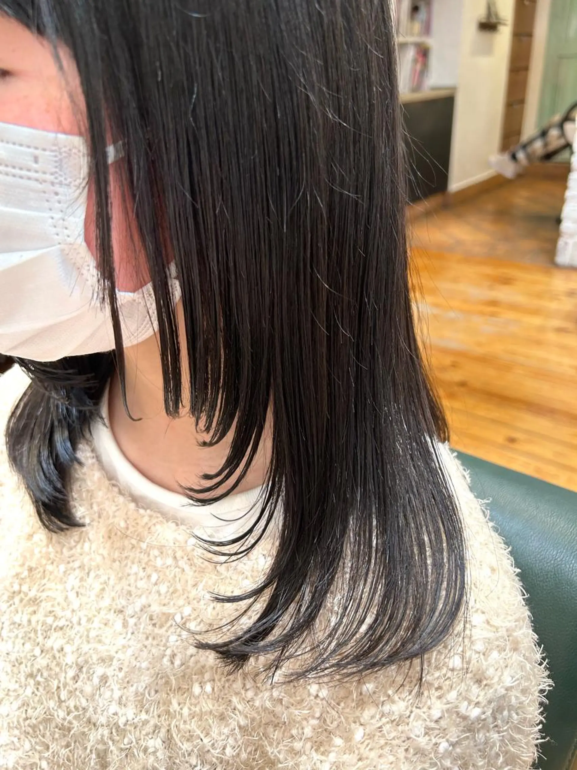セミロング レイヤーカット ウルフカット カット ✂︎店長✂︎ ちさきのヘアスタイル