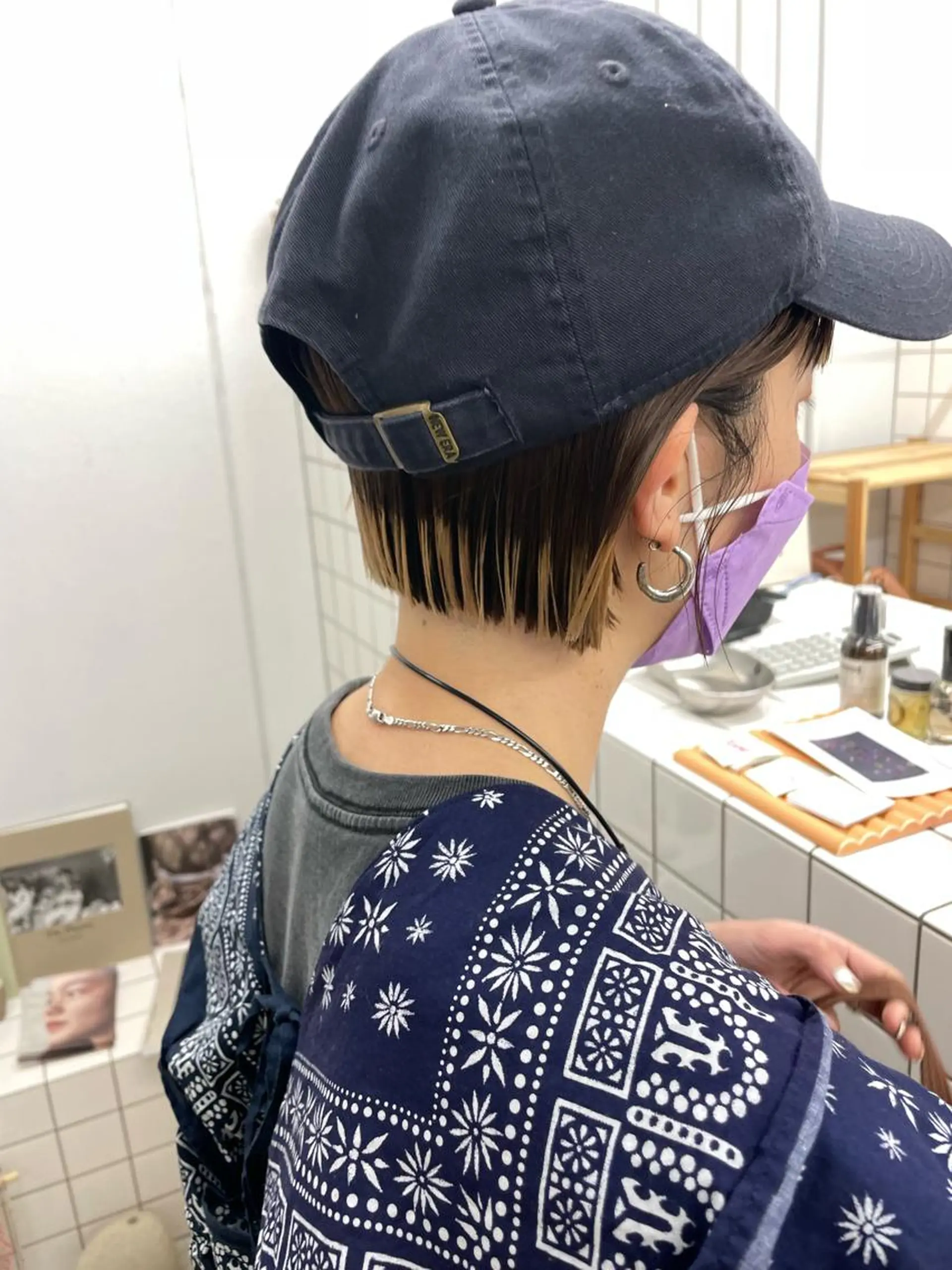 ショート カラー ヘアカラー トリートメント 関 京磨のヘアスタイル
