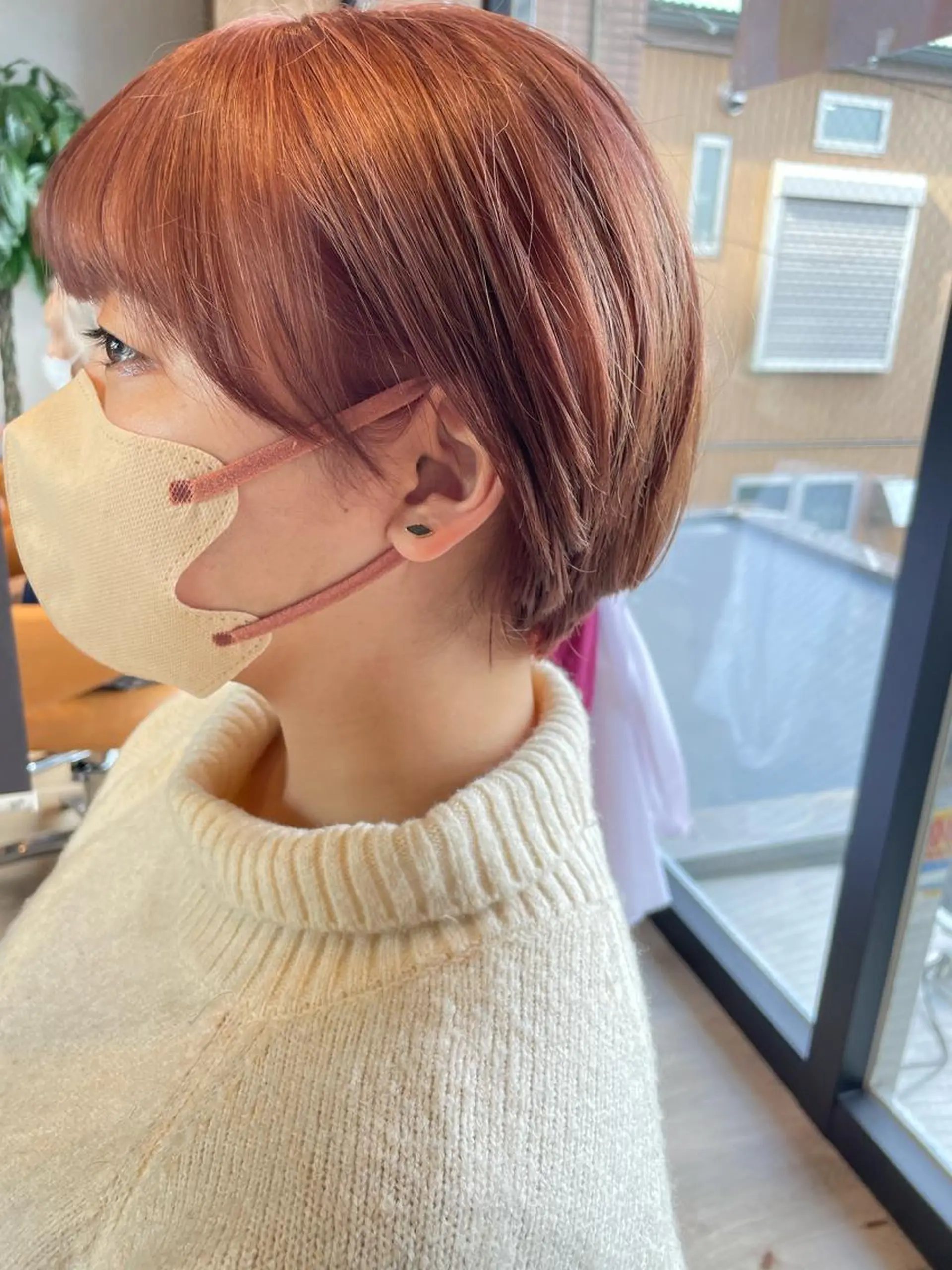 ショート カラー ブラウンカラー ピンクカラー ピンクブラウン カット ヘアカラー トリートメント 髪質改善/ブリーチ 田代 龍我のヘアスタイル