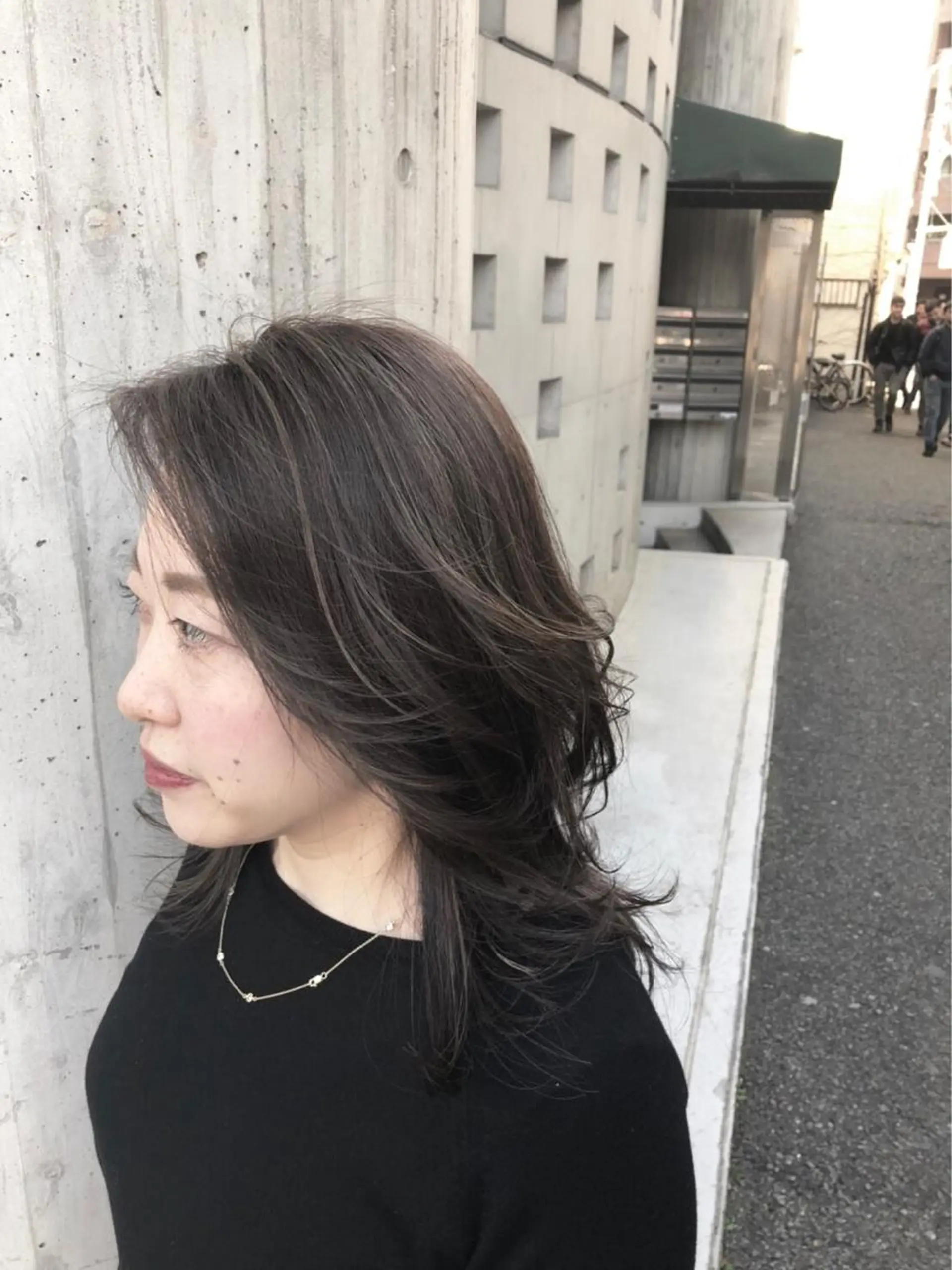 セミロング カラー Leverage所属・【店長】外国人風 メンズヘア尾上雄輝のヘアスタイル