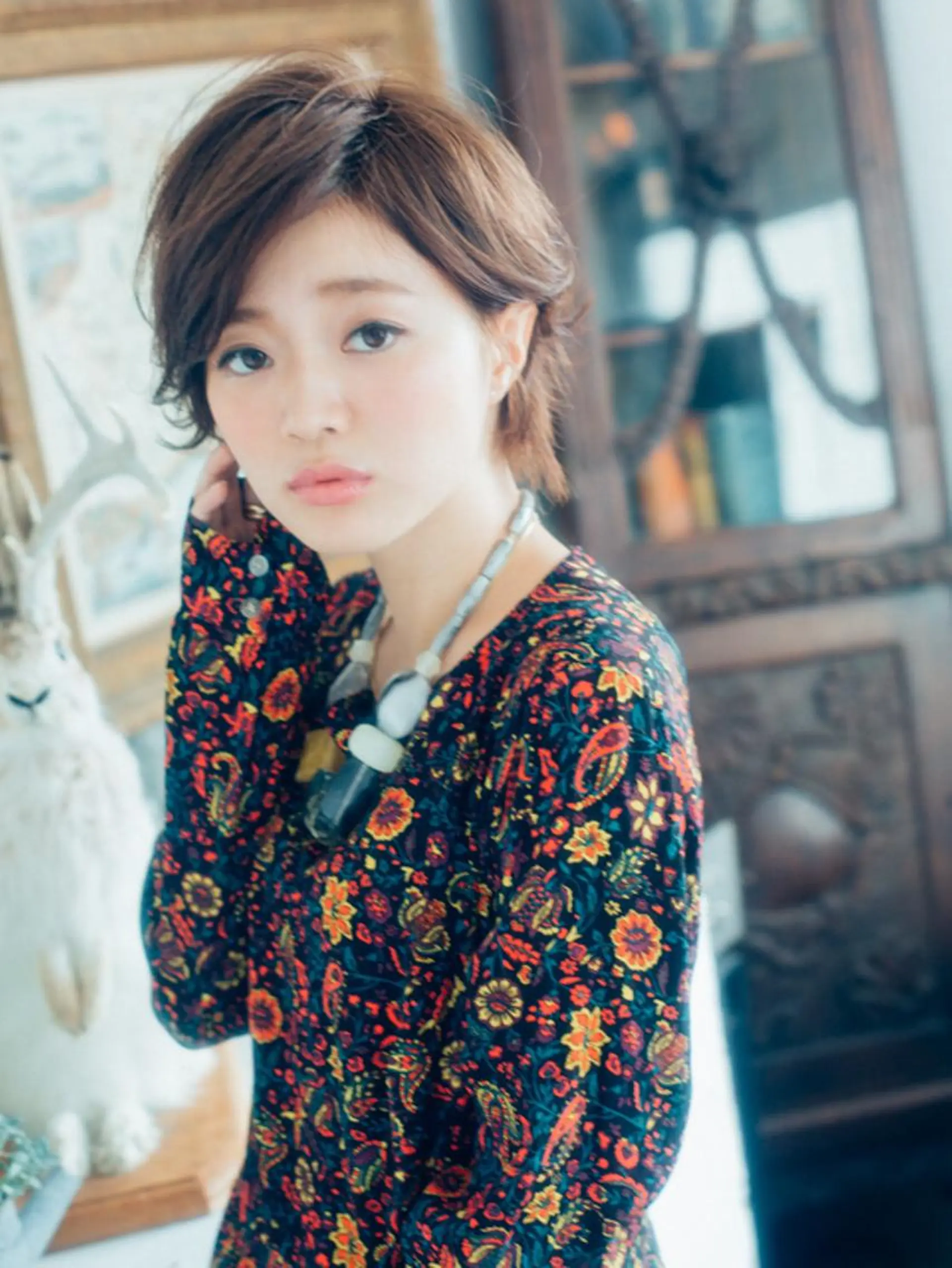 ショート カラー 【公式】amble luxe池袋東口💛のヘアスタイル