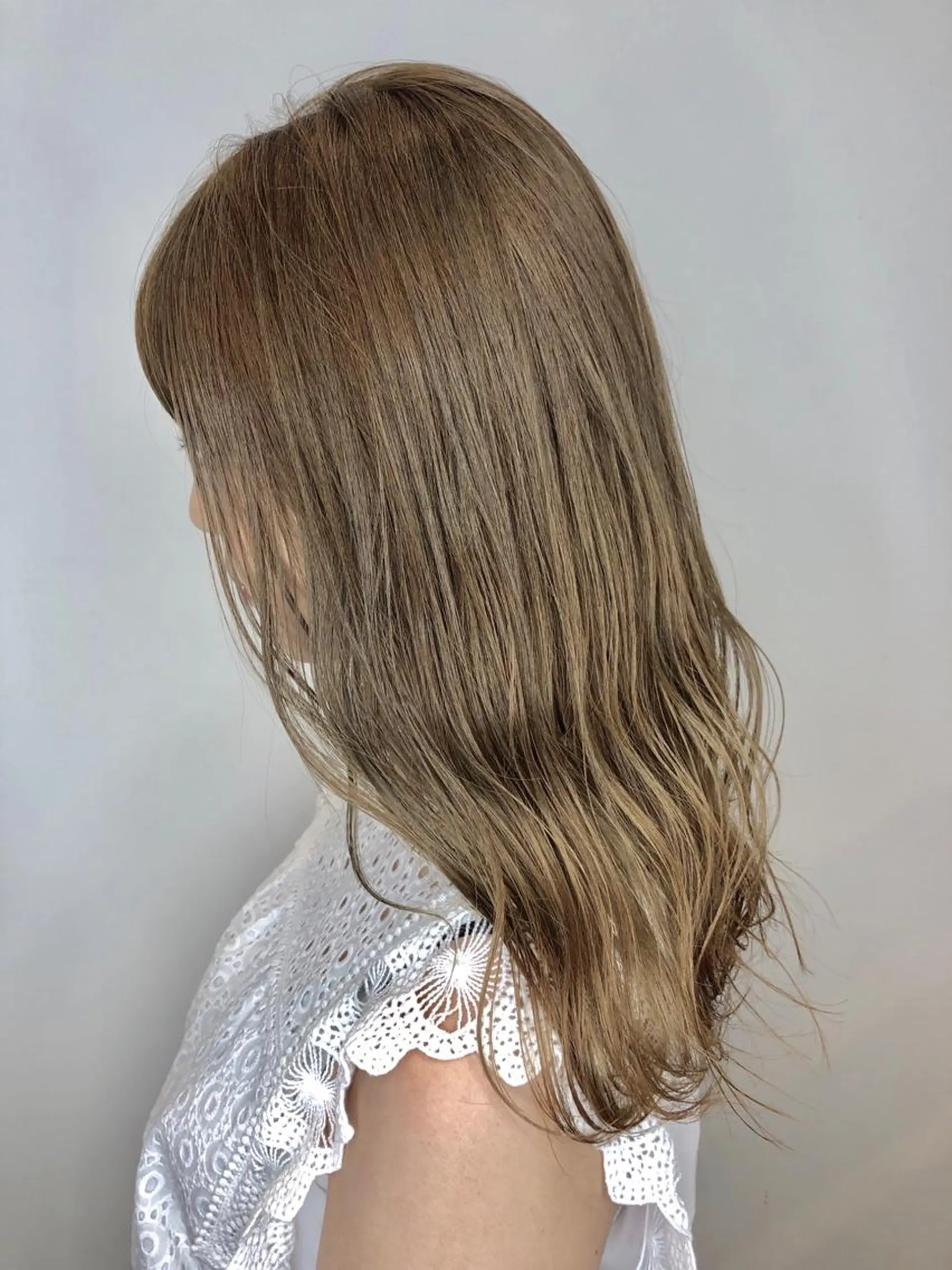 ミディアム エクステ 美髪改善・ストレート 🌿エクステ/カンジのヘアスタイル