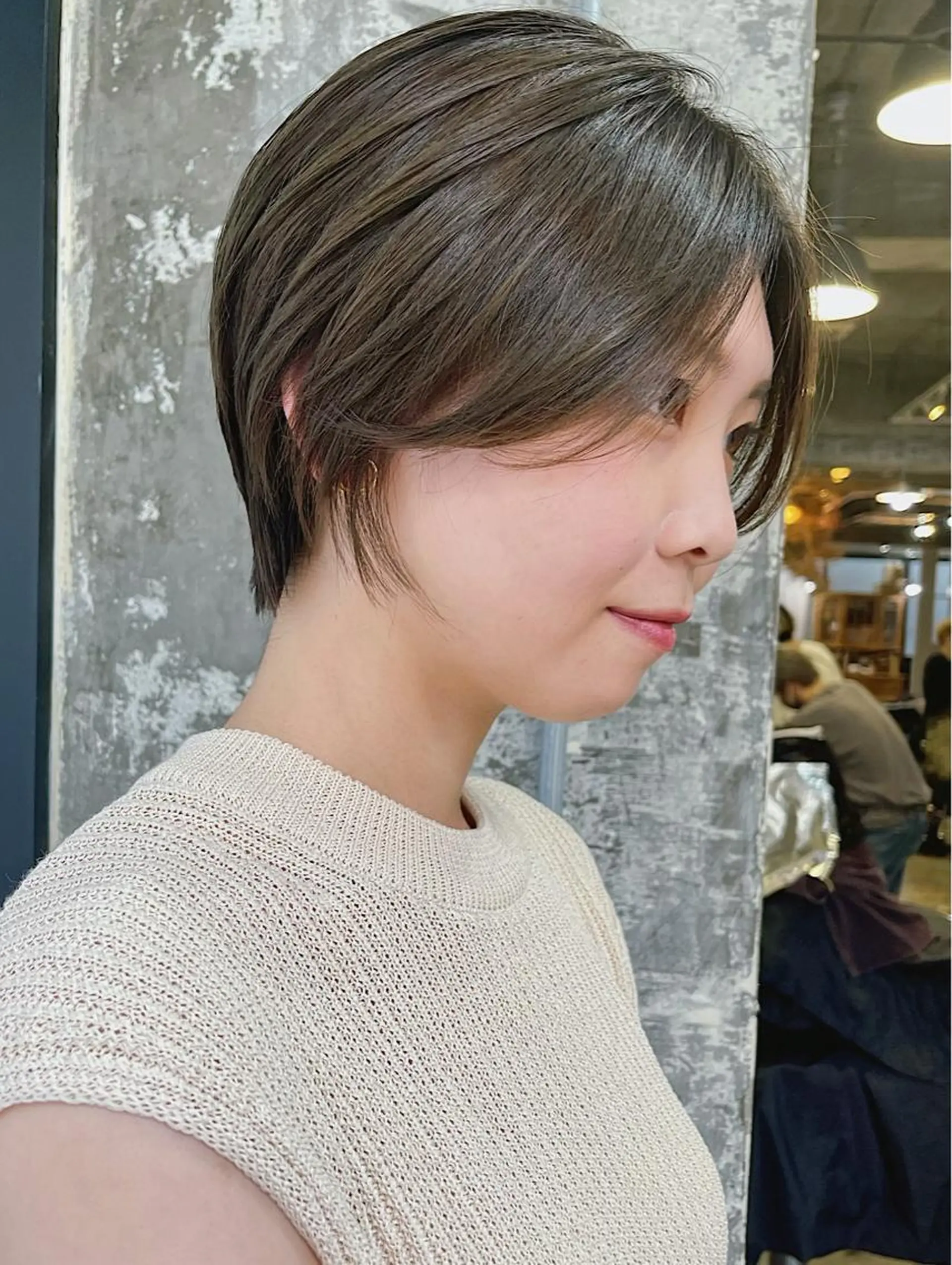 ショート カラー パーマ ヘアアレンジ キッズ マツエク・マツパ オリーブカラー 似合わせカット ショートヘア 小顔カット カット トリートメント ヘアセット 古賀 侑磨のヘアスタイル