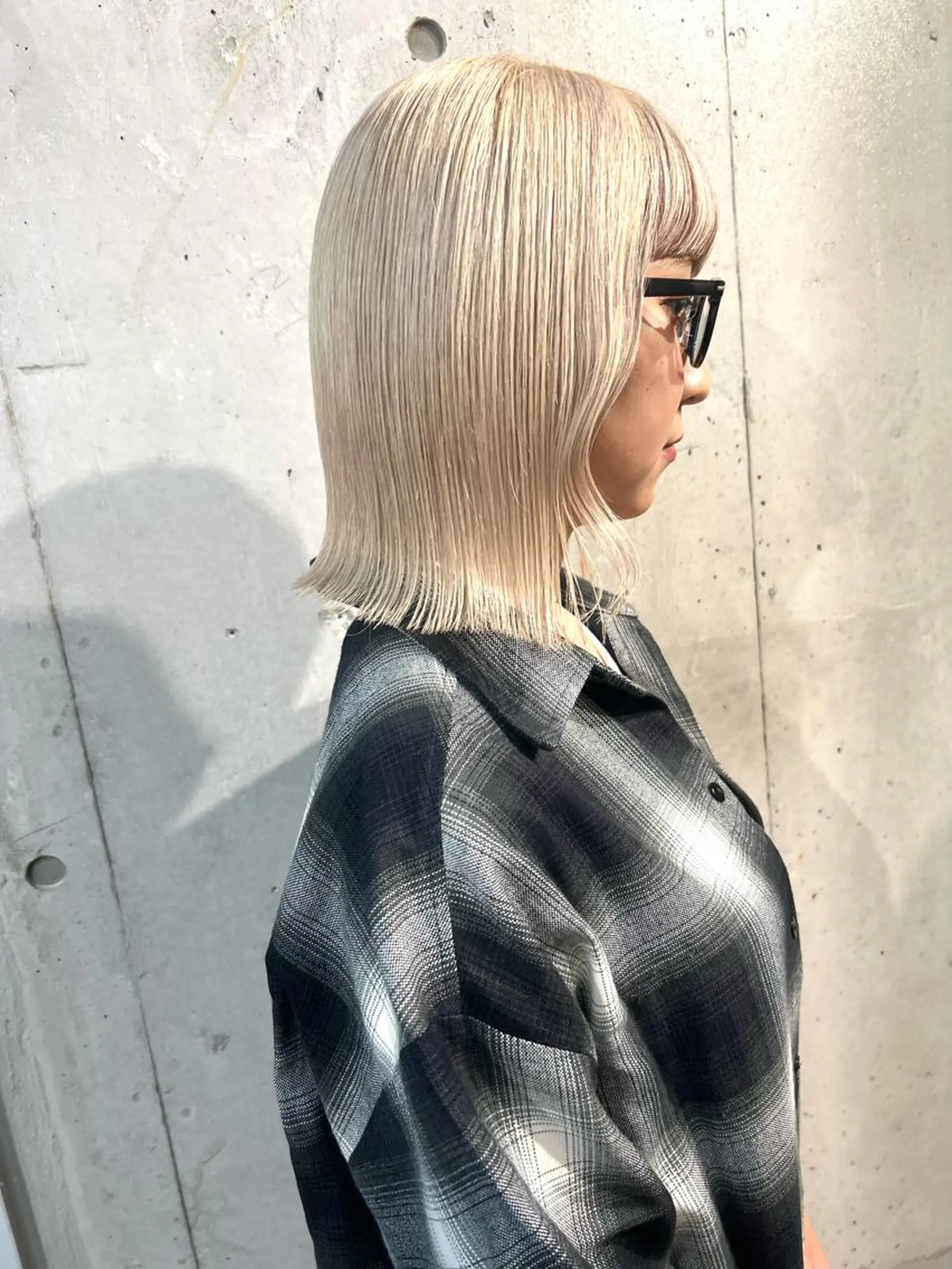 ショート カラー バレイヤージュ ブリーチ ケアブリーチ ハイライトカラー インナーカラー ヘアカラー トリートメント lani 天神大名/ブリーチのヘアスタイル