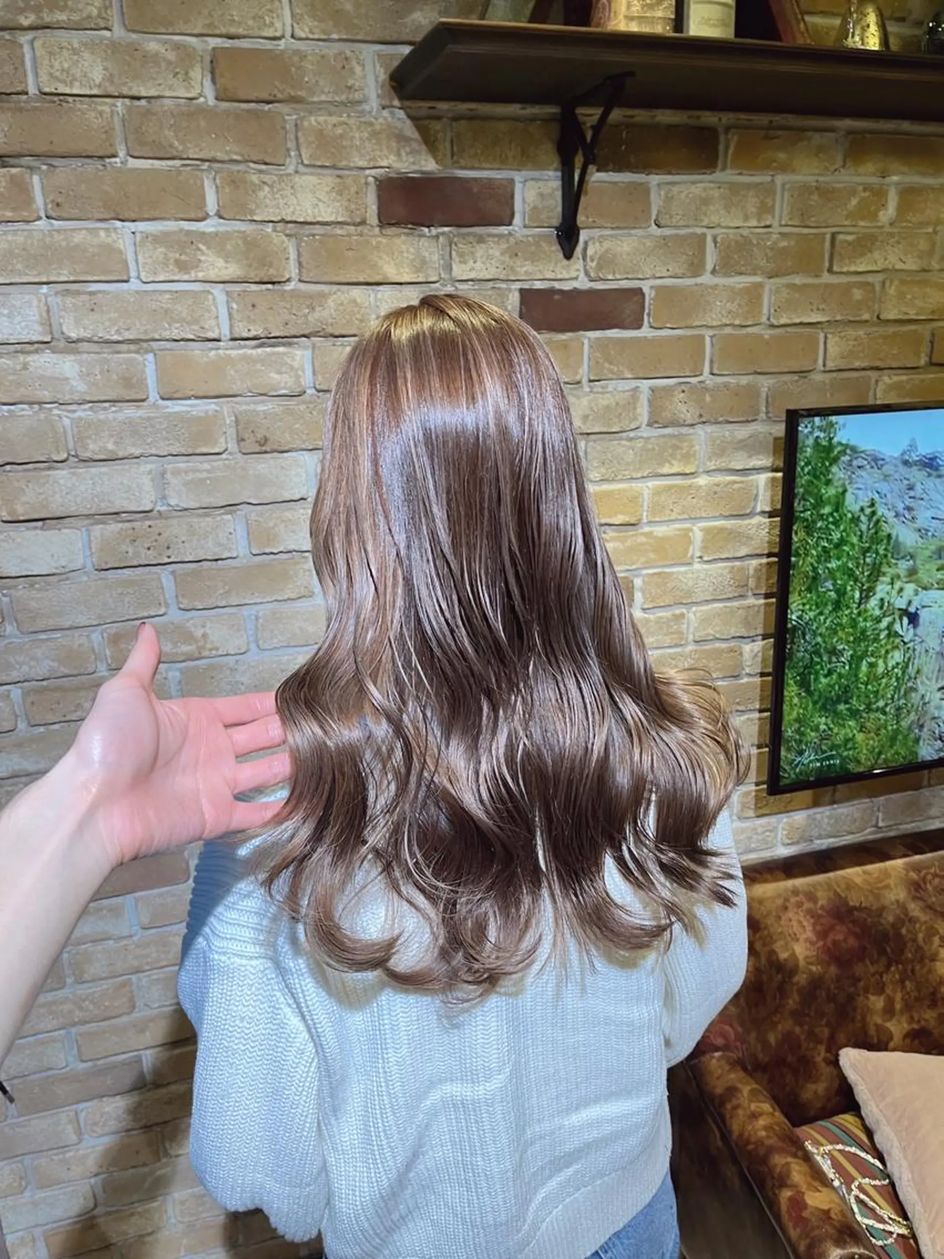 ロング ヘアカラー 🧡ミルクティー/ レイヤー🧡ショウナのヘアスタイル