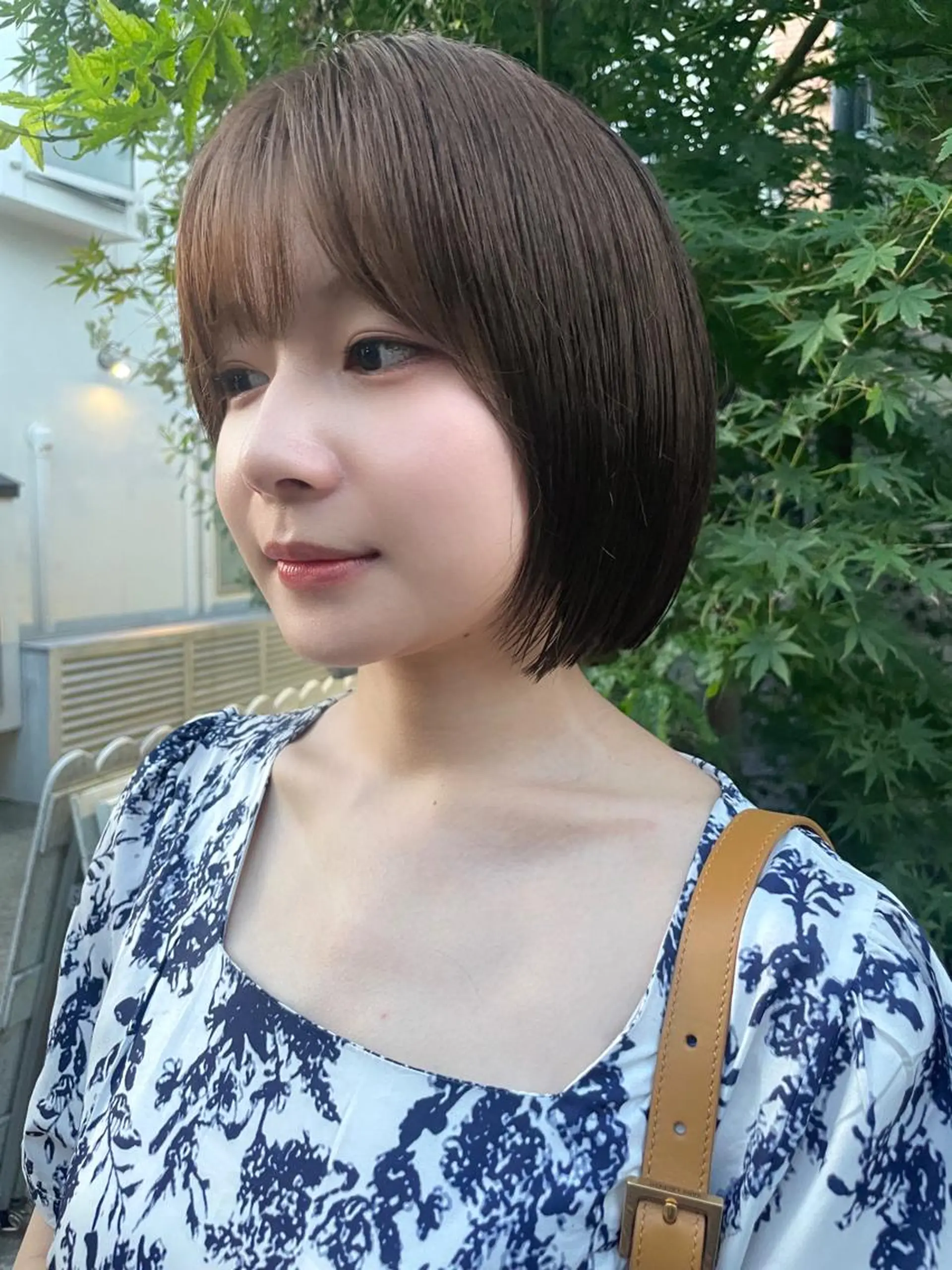ショート カラー カット ヘアカラー トリートメント 顔周りカット× 髪質改善【リョウ】のヘアスタイル