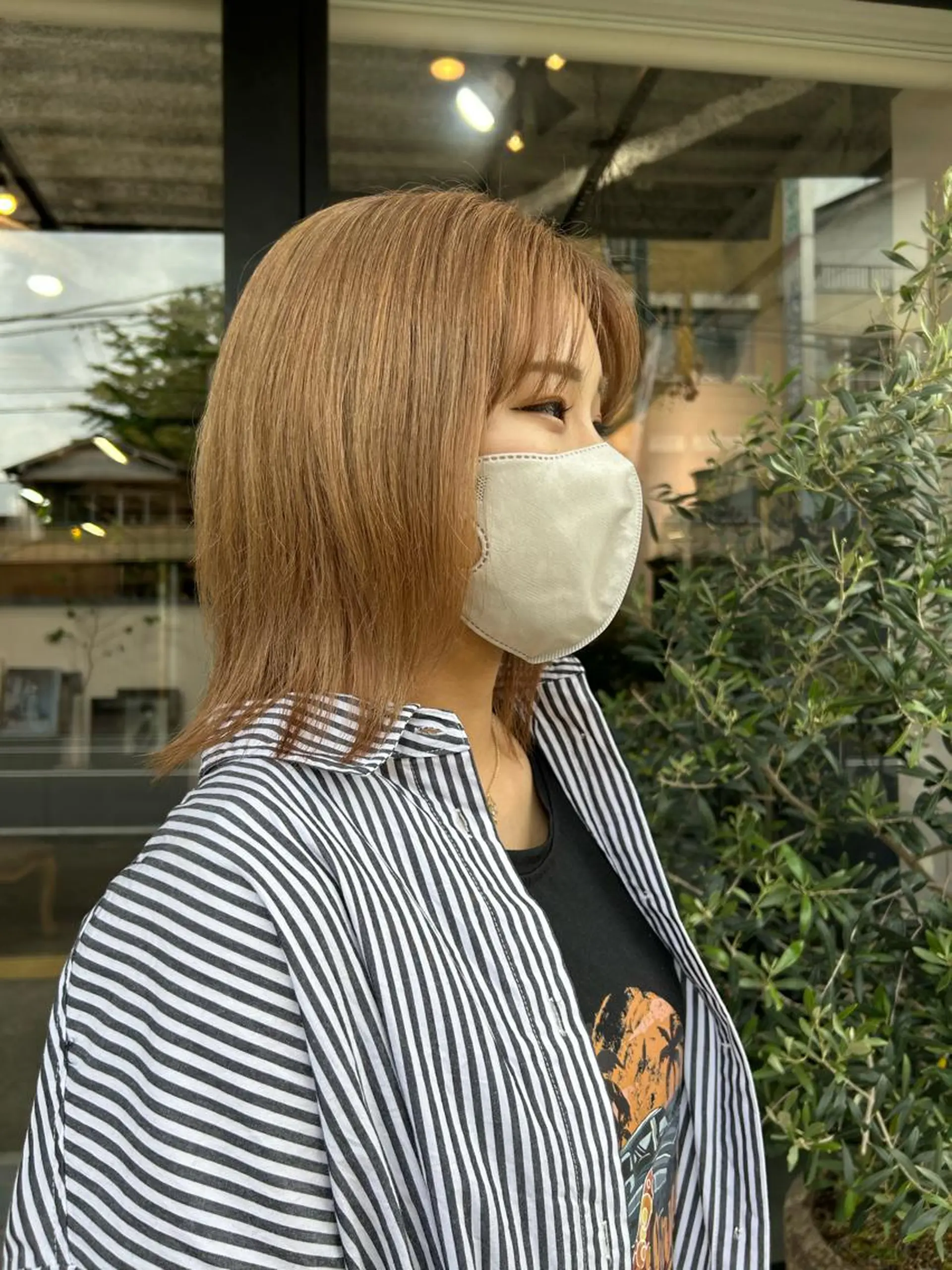 ミディアム 木村 陽菜のヘアスタイル