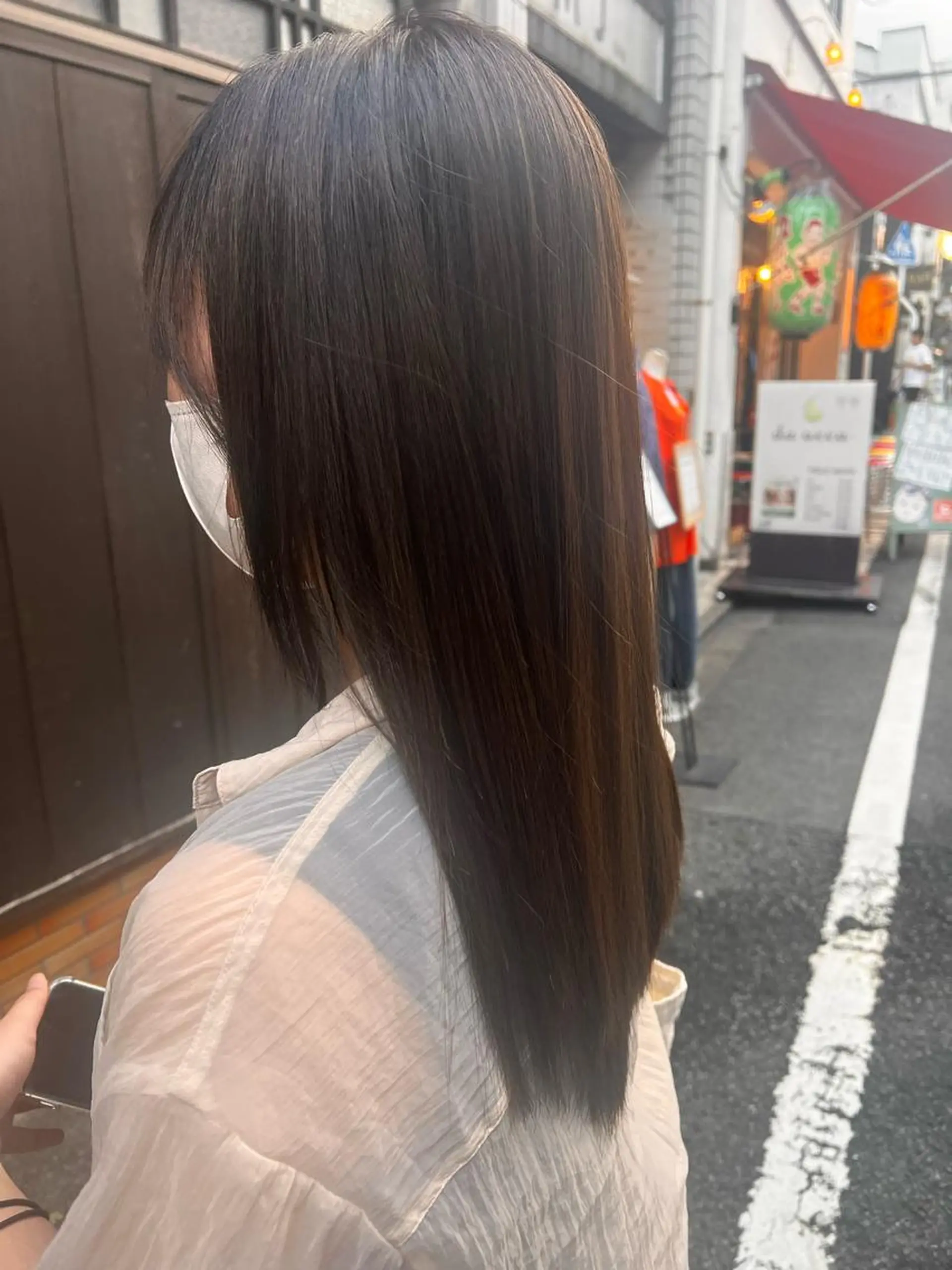 ミディアム パーマ 縮毛矯正 艶髪美容師堀井 凌平のヘアスタイル