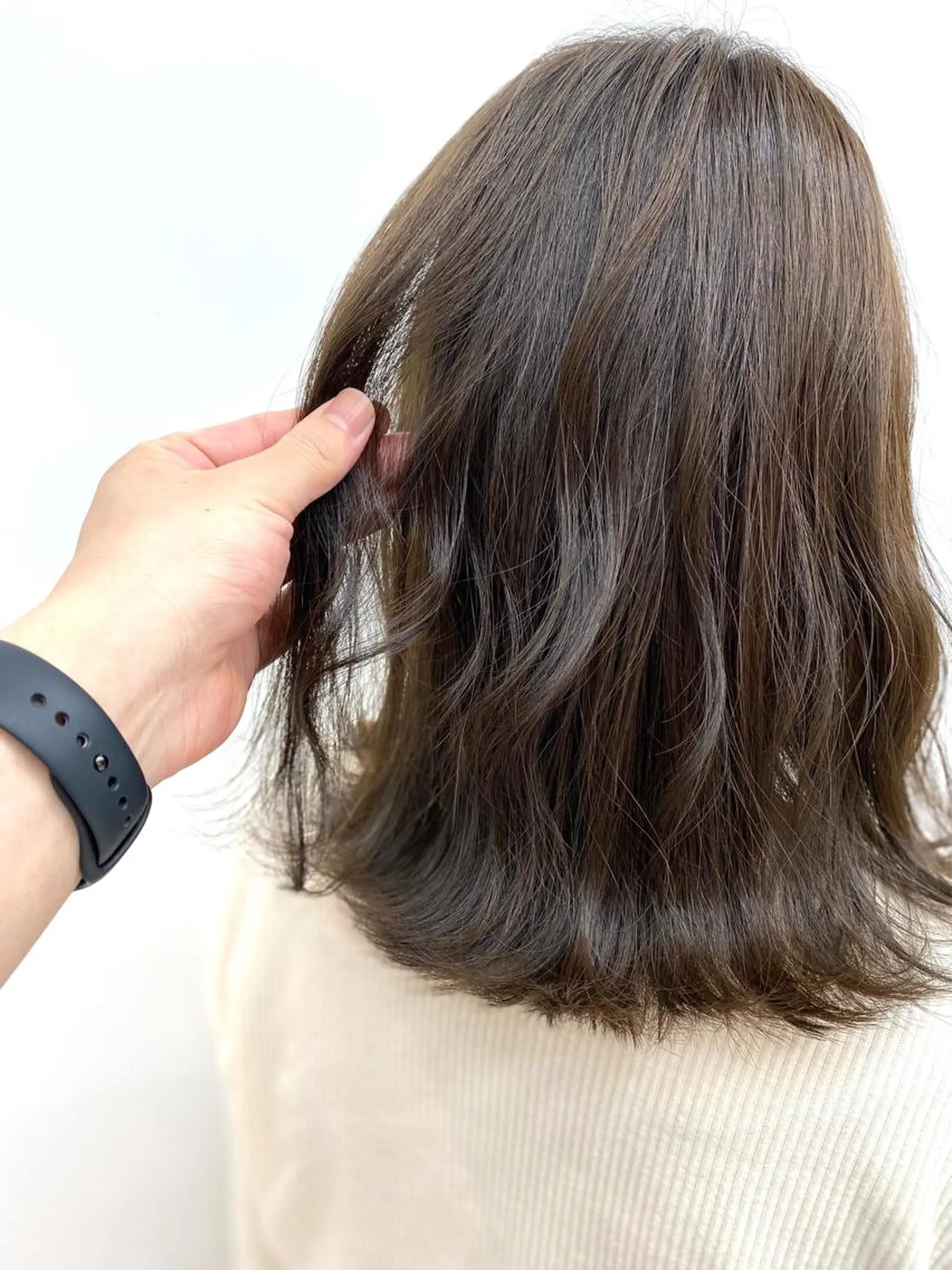 ミディアム カラー ヘアカラー 仲川 和人のヘアスタイル