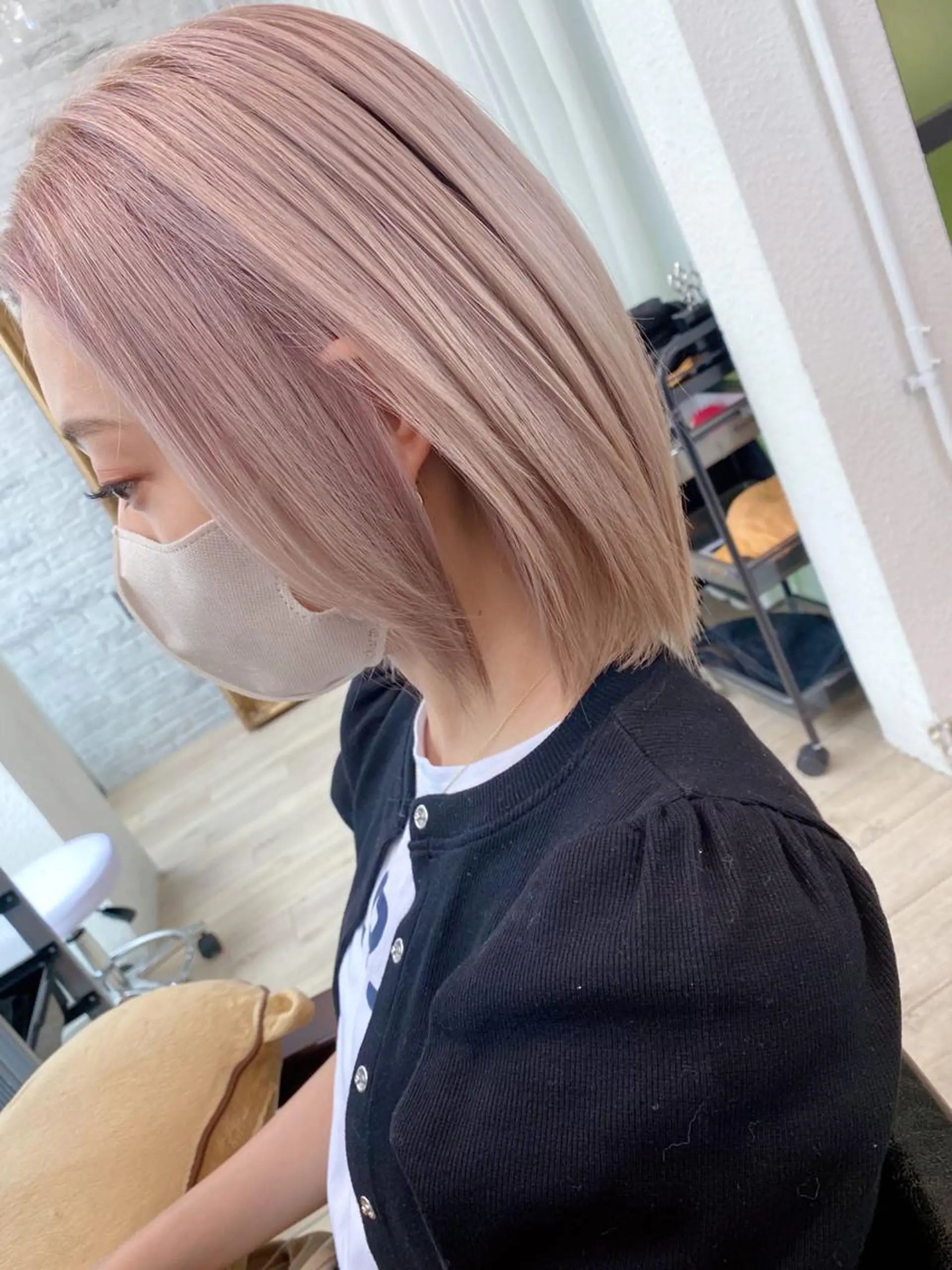 ミディアム 髪質改善カラー特化 ルイス奈良のヘアスタイル