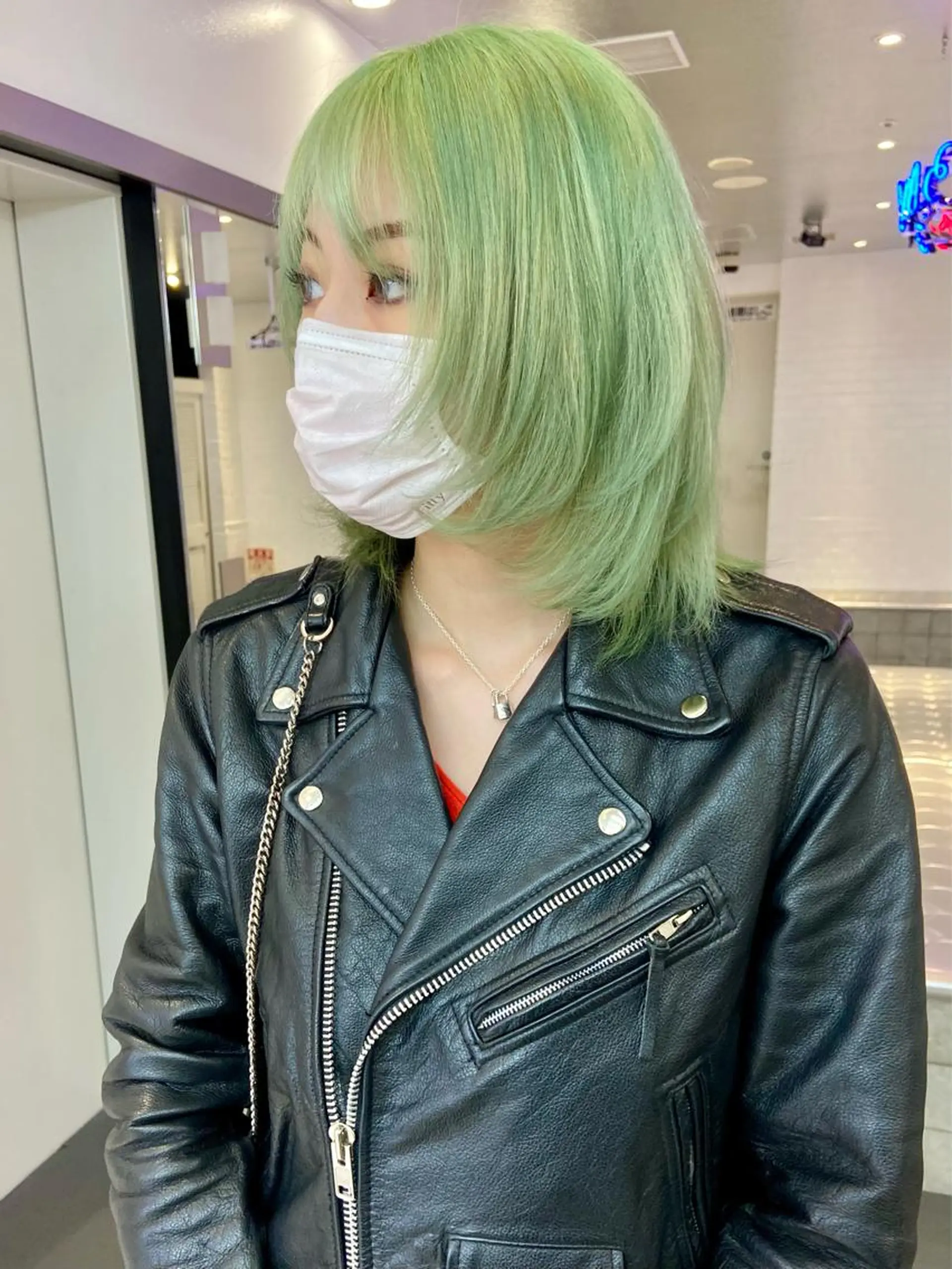 ショート カラー ヘアアレンジ ハイトーン/美髪矯正 🍃大江拓実のヘアスタイル
