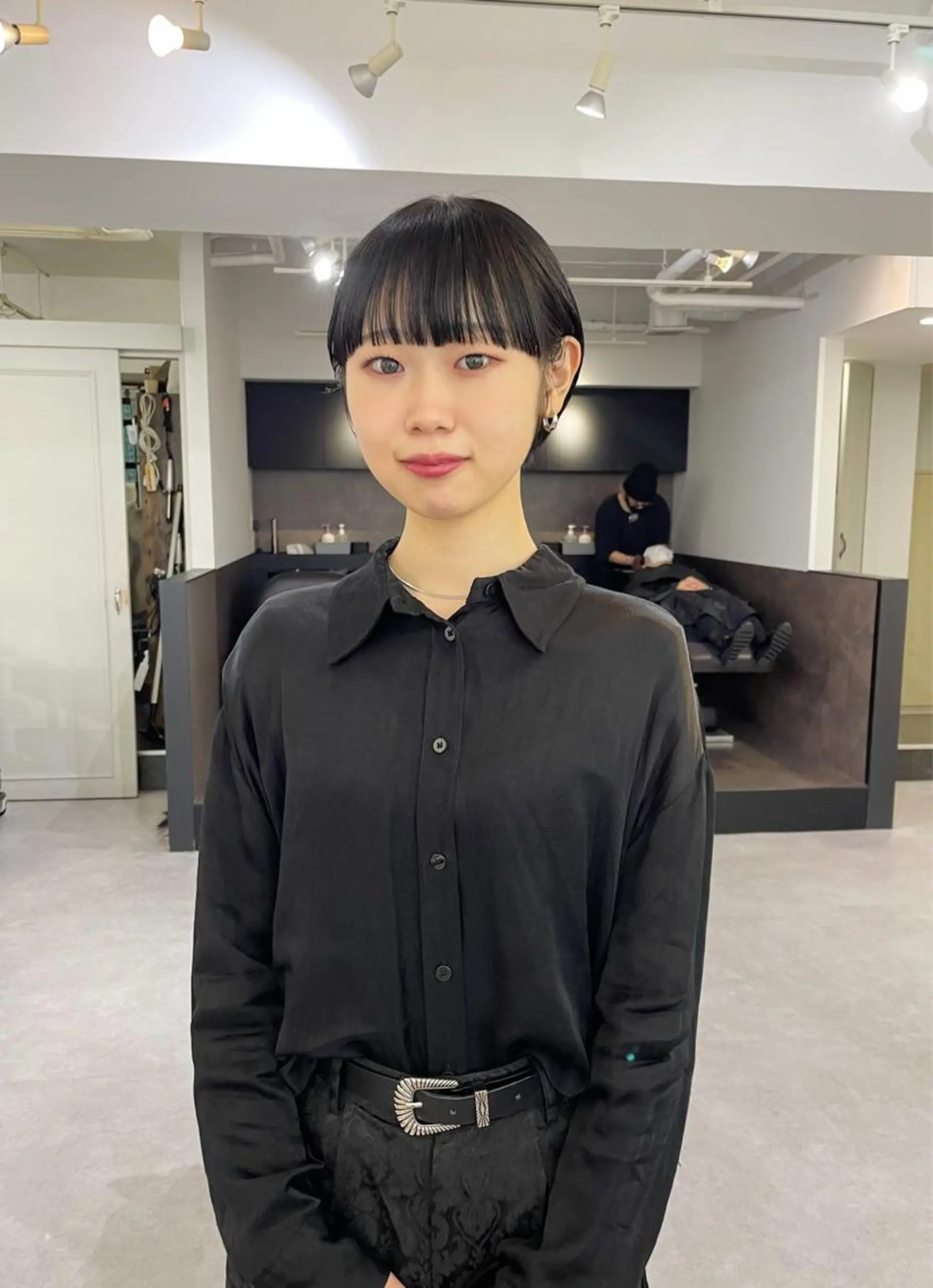 ショート カラー ショートヘア パーマ* 顔まわり似合わせのヘアスタイル