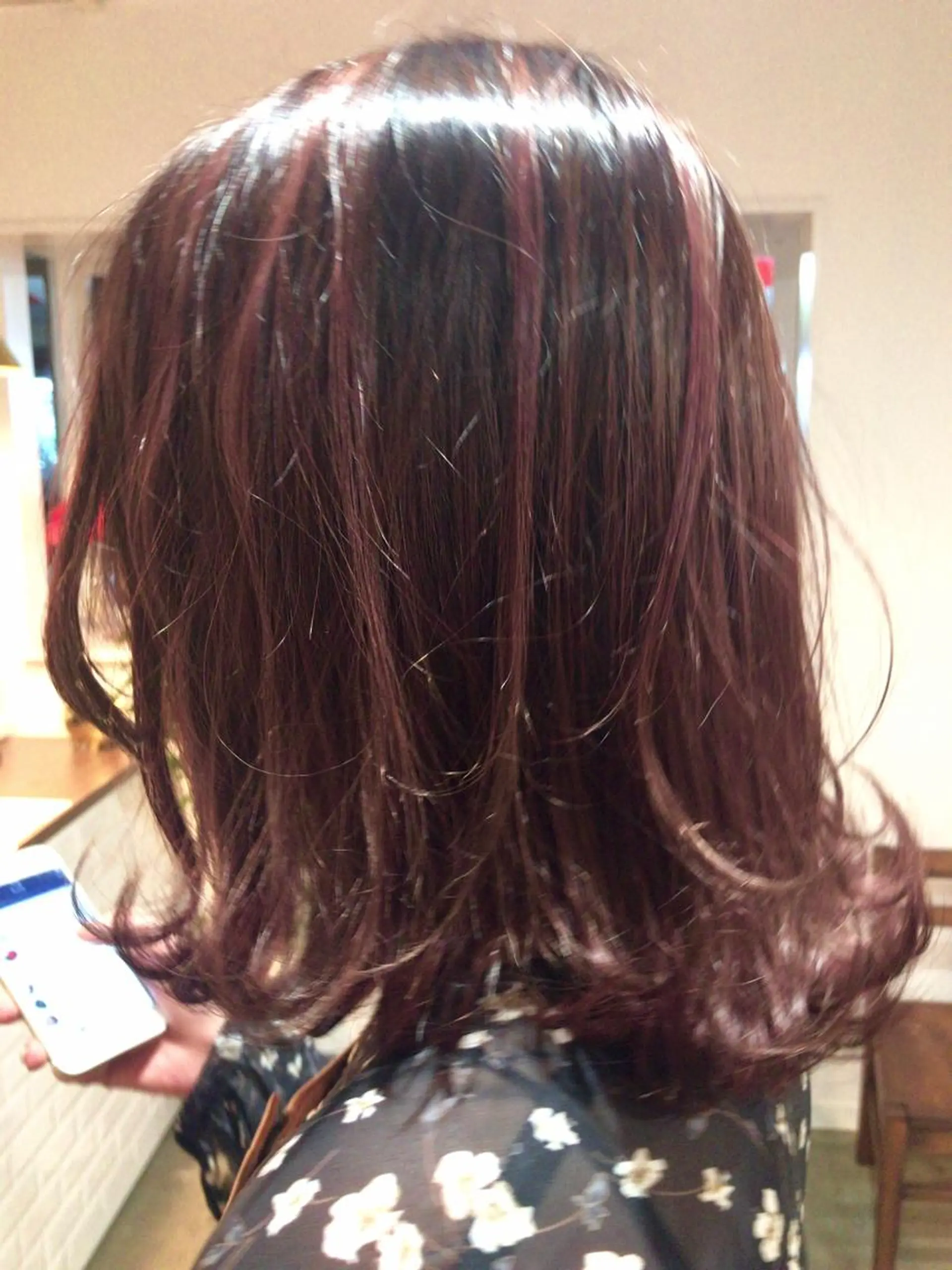 ミディアム カラー レイヤーカット匠 イソザキノリユキのヘアスタイル