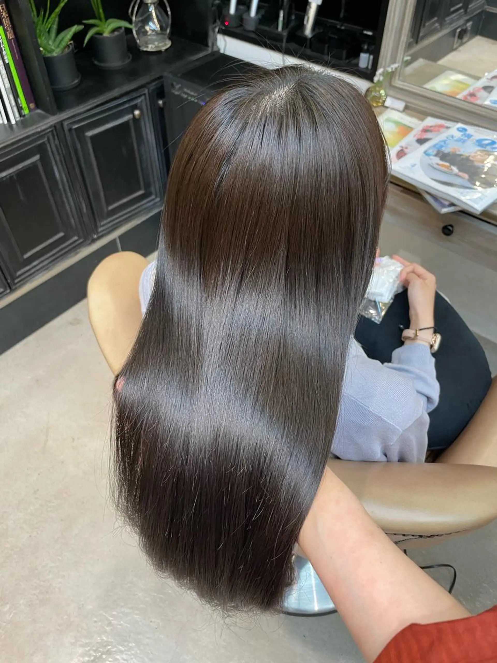 ロング 縮毛矯正 田中 陽菜乃のヘアスタイル