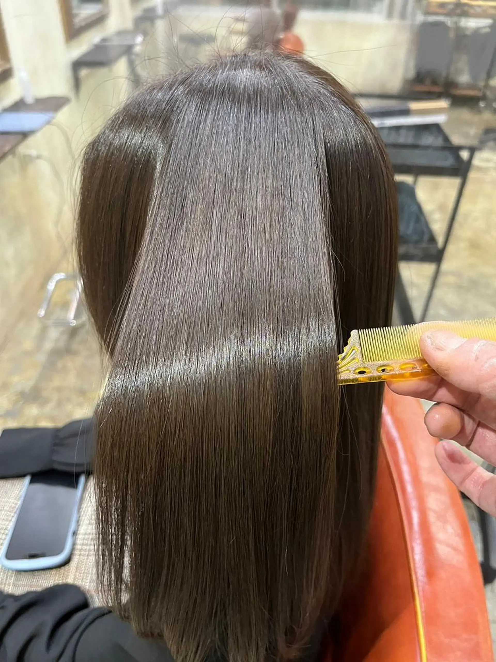 ミディアム カラー ヘアアレンジ パーマ キッズ ミディアムパーマ バレイヤージュ ブリーチ ケアブリーチ デザインカラー ROW町田🌿 大人可愛い/艶髪改善のヘアスタイル