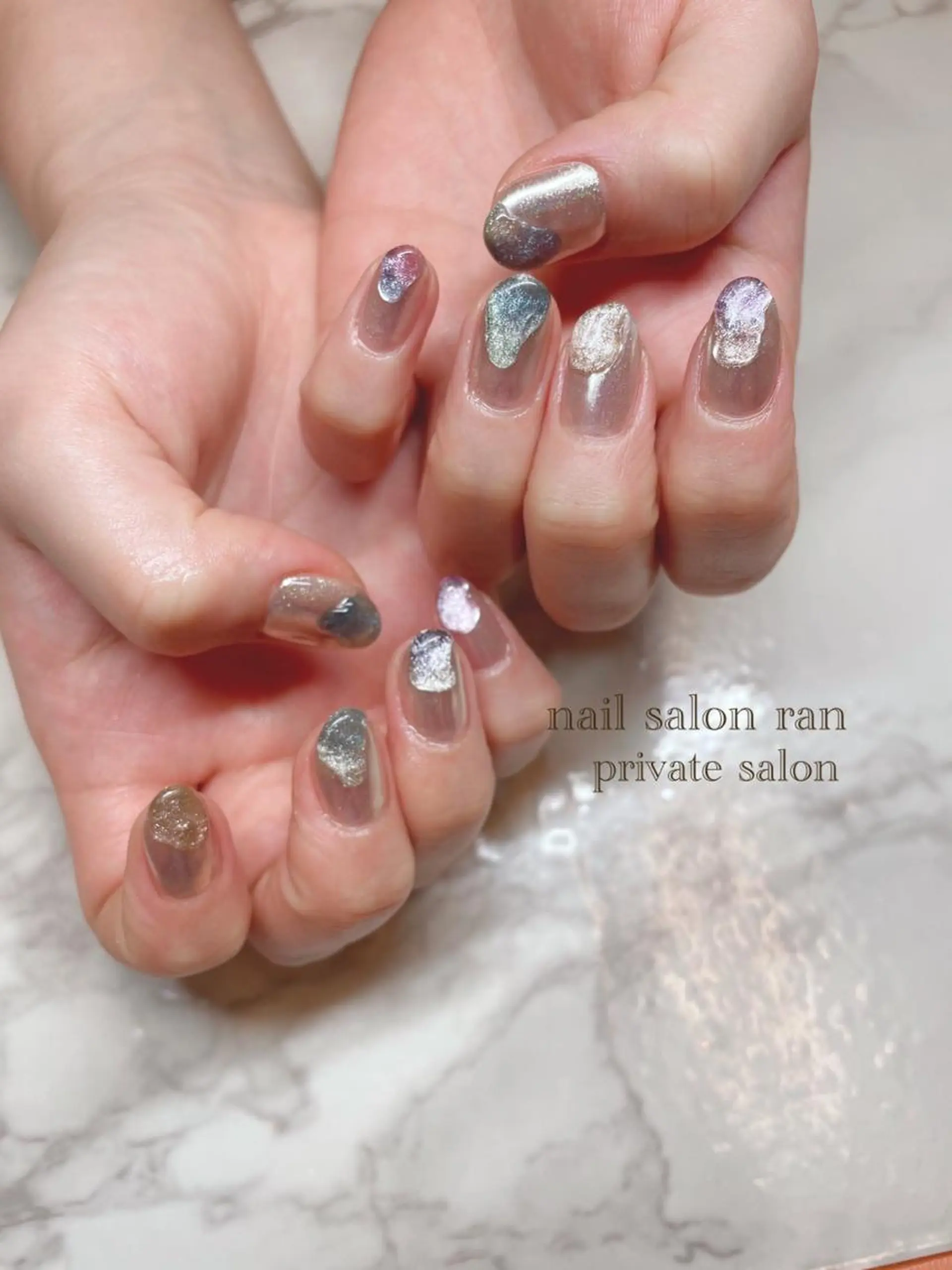 ネイル マグネットネイル nailsalon ranのネイルデザイン