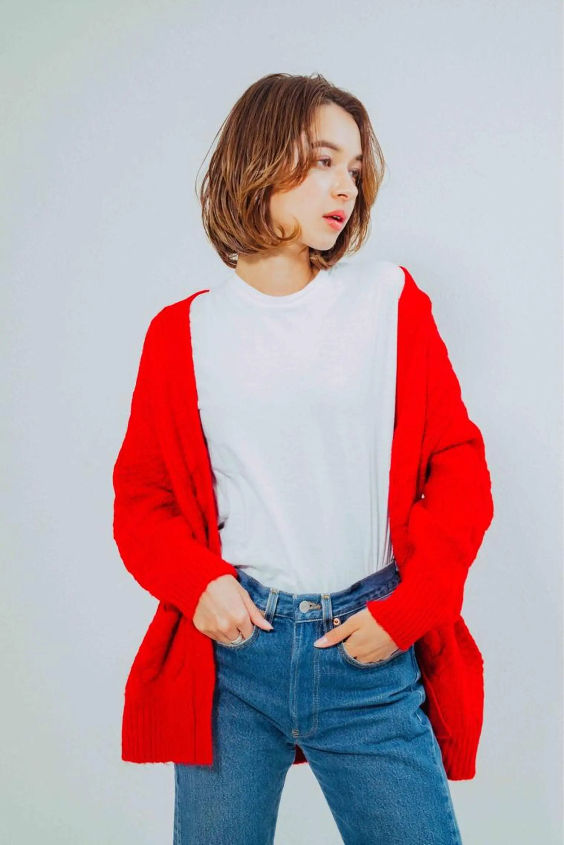 ショート カラー パーマ ヘアアレンジ メンズ キッズ ネイル マツエク・マツパ メンズウルフカット ハンサムショート アディクシーカラー 透明感カラー ボブ unu hair所属・藤井 仁紀のヘアスタイル