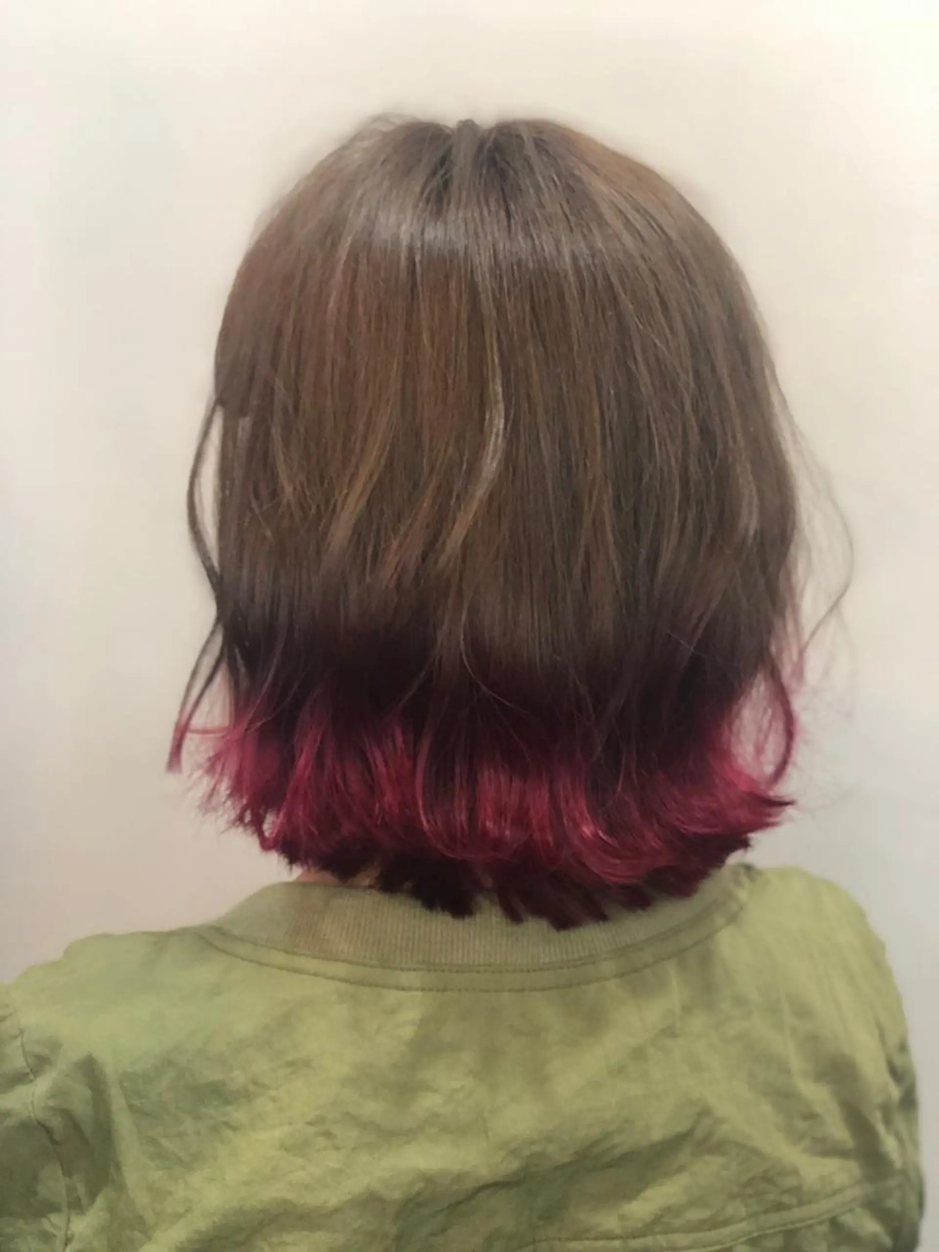 ミディアム カラー ヘアカラー トリートメント 前川 万都里のヘアスタイル