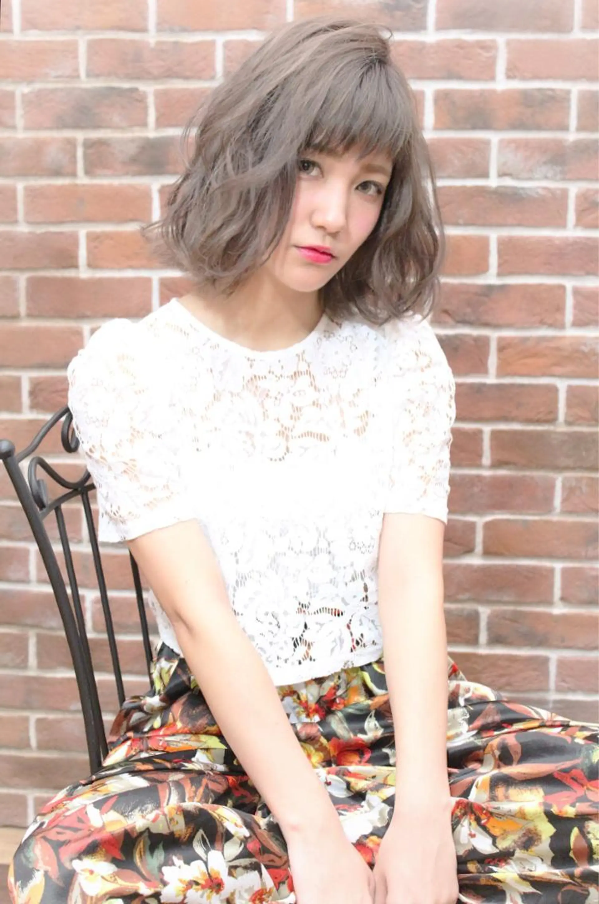 ミディアム カラー パーマ ヘアアレンジ 🤲ヘッドスパ🤲 たにぐち✂️あつしのヘアスタイル
