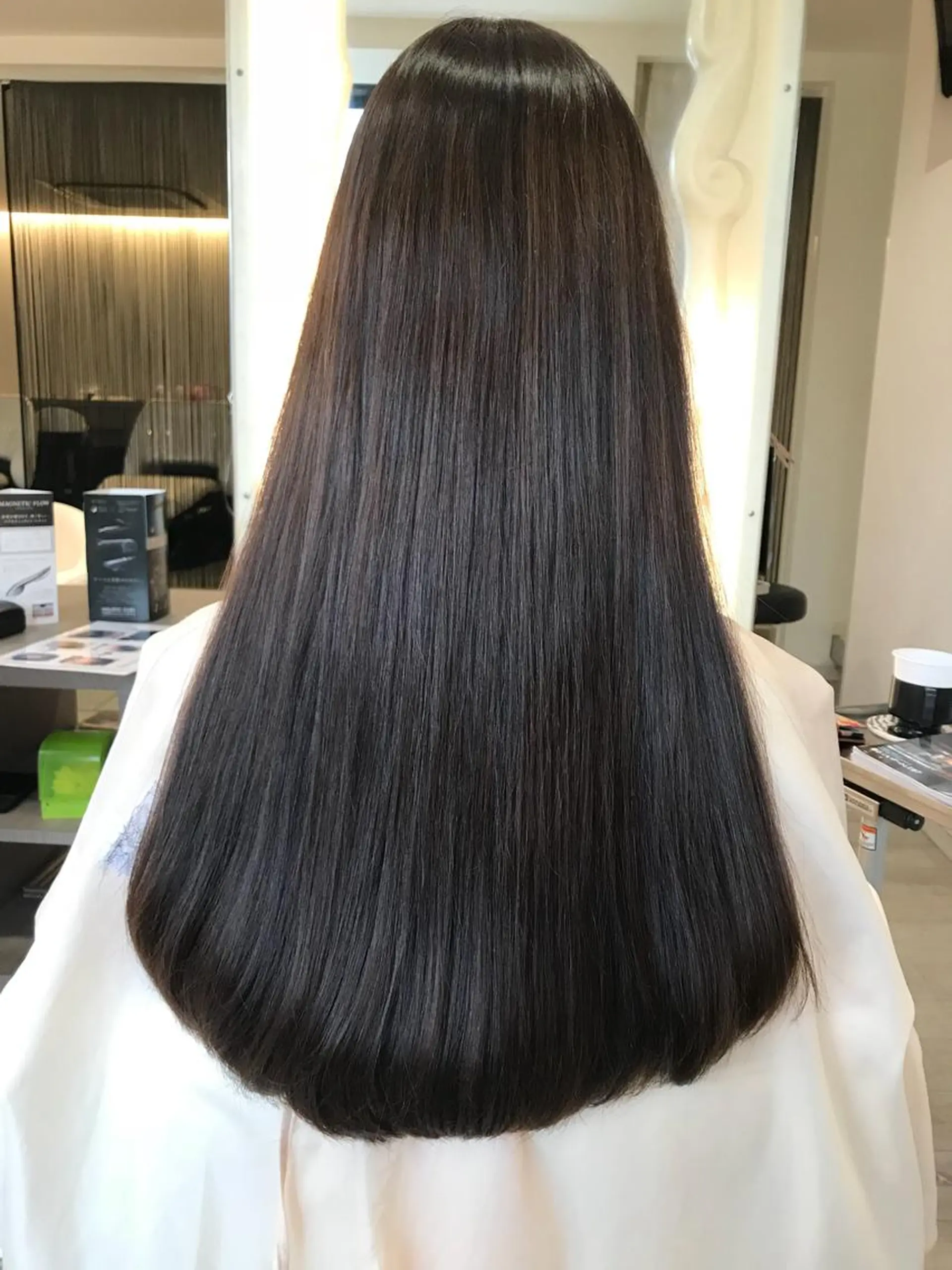 ロング パーマ 縮毛矯正 縮毛矯正 chiyo yasuのヘアスタイル