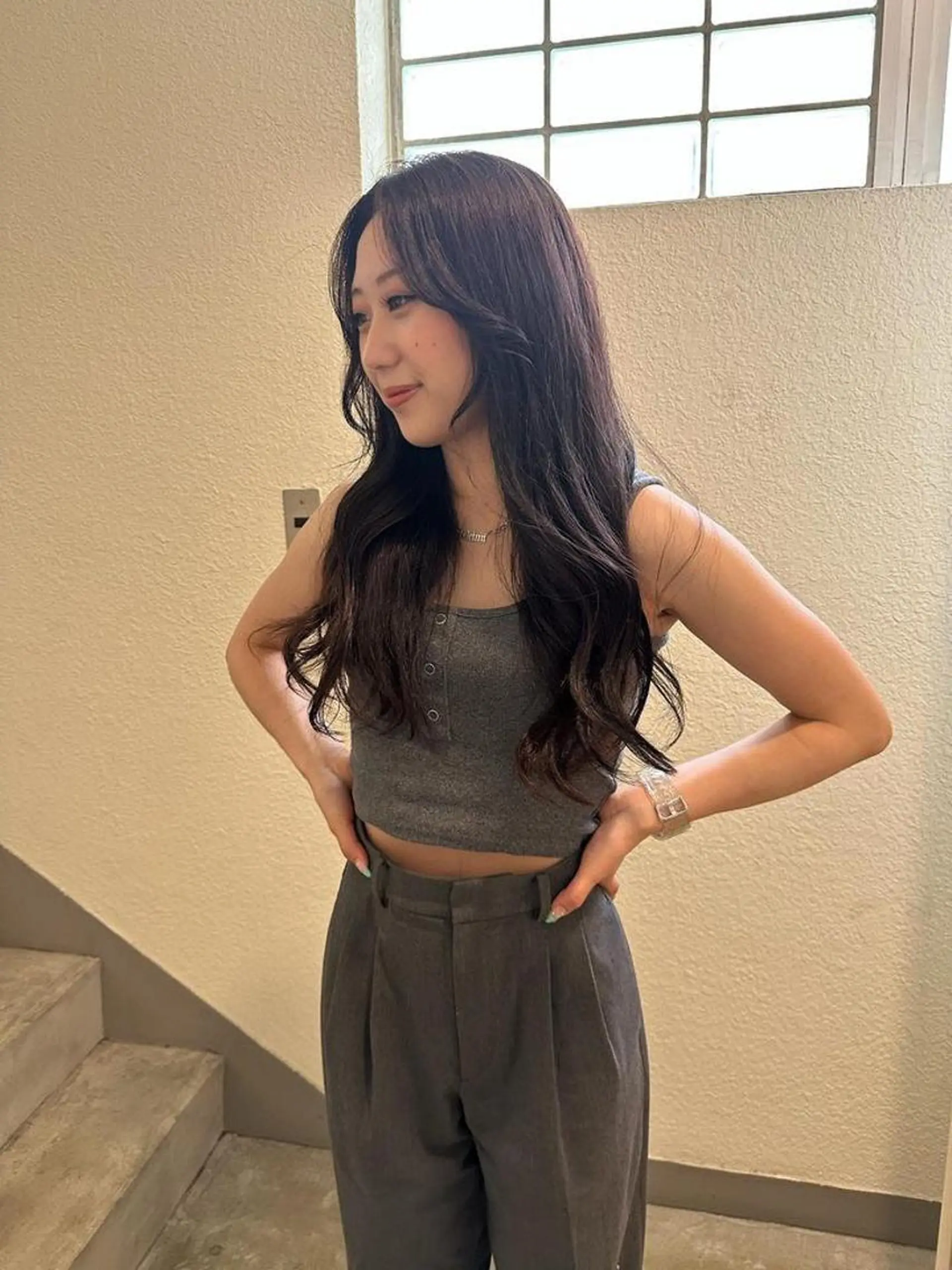 ロング ヘアカラー SIKI yuuna モテ韓国ヘア☁️のヘアスタイル