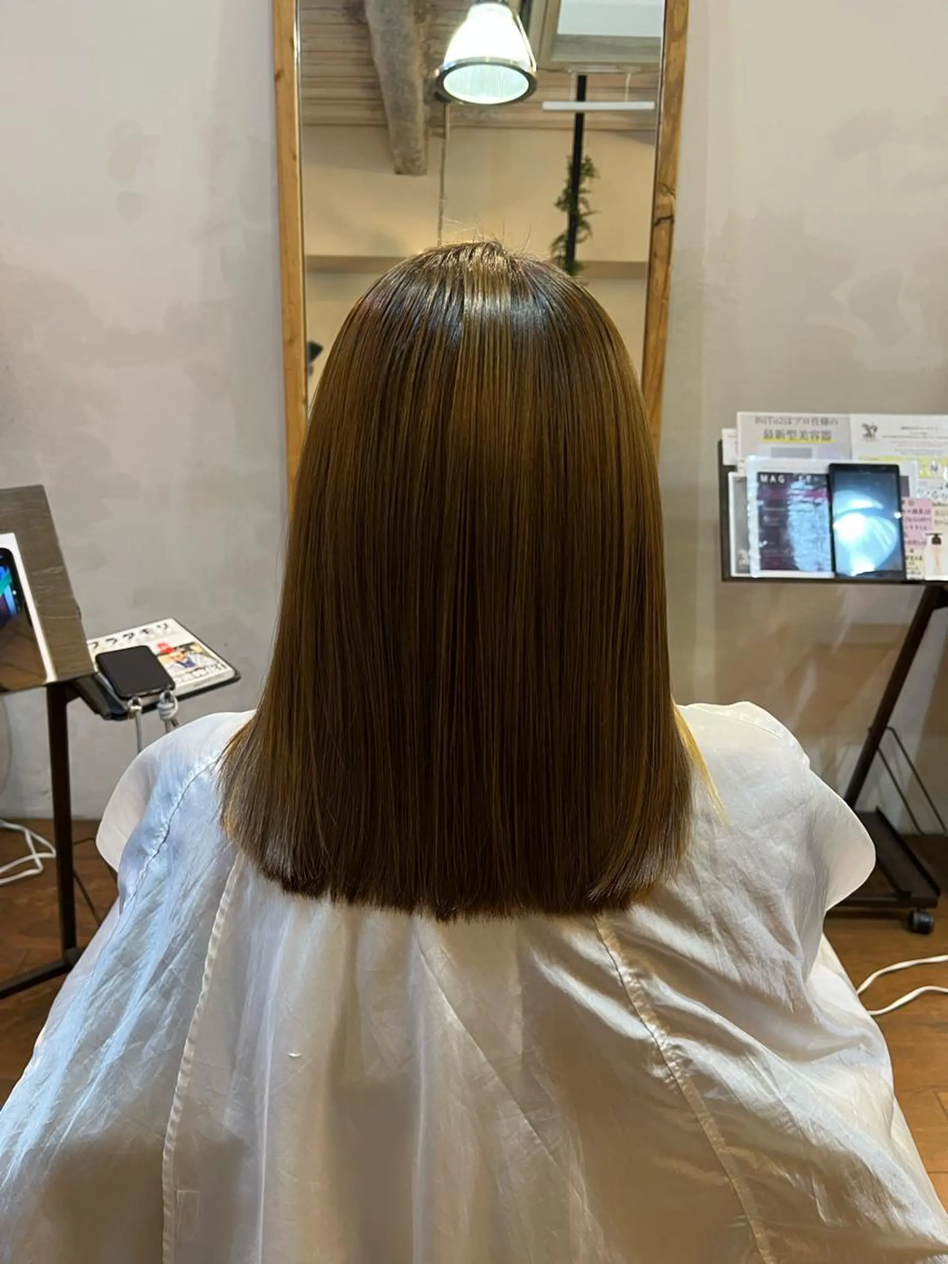 セミロング カット 縮毛矯正 トリートメント AKALA HAIR所属・AKALA HAIR 西宮店 Juriのヘアスタイル