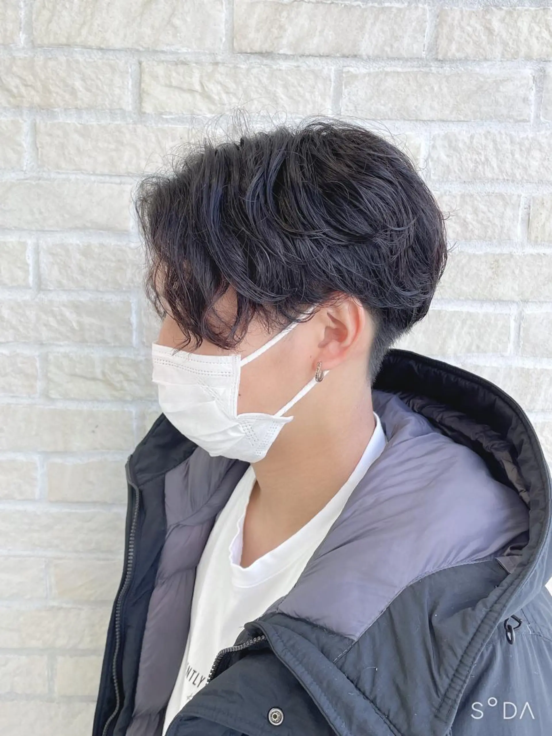 ショート パーマ メンズ 🪞髪質改善カラー× レイヤー河村真聖🪞のヘアスタイル