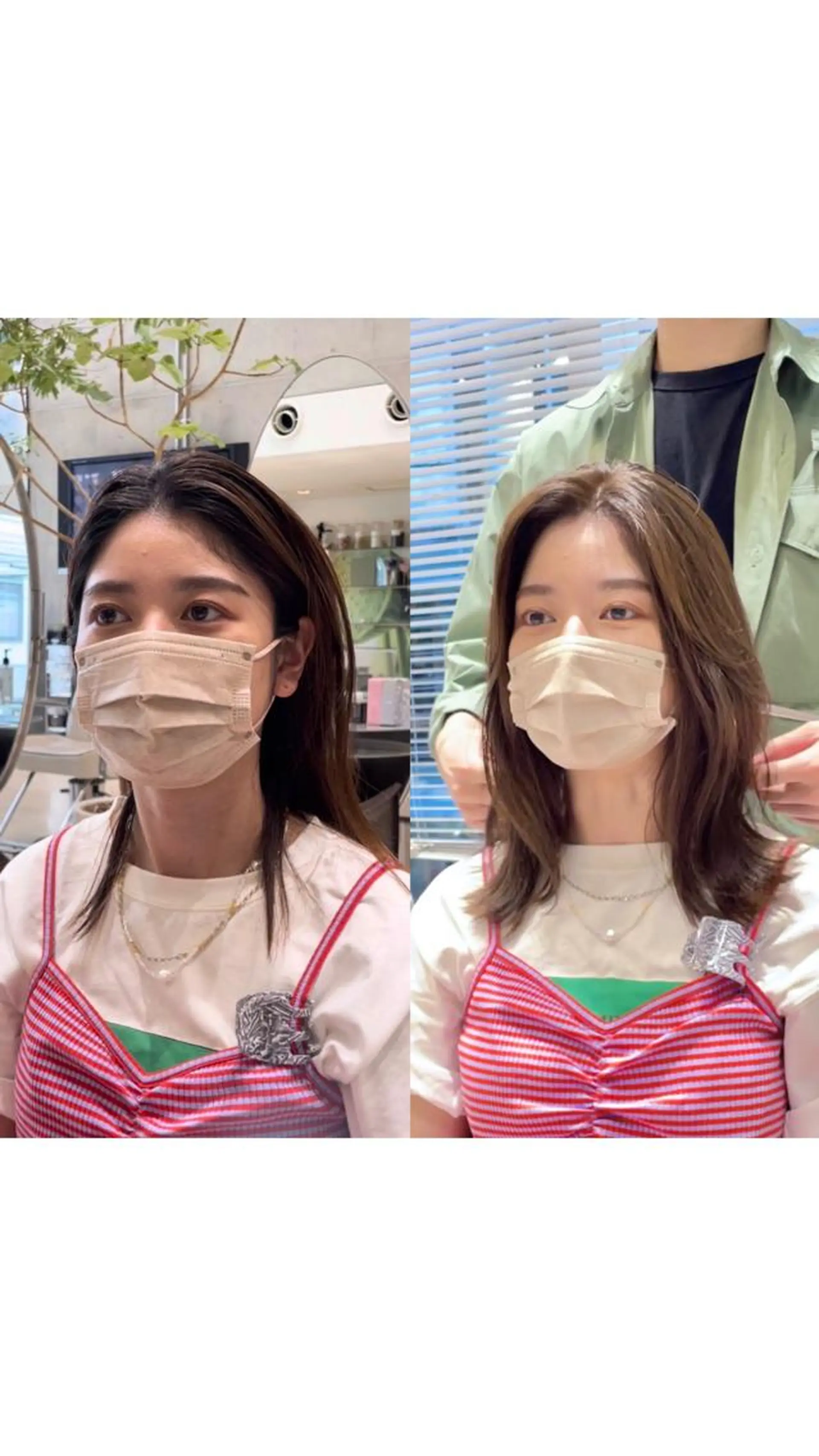 ミディアム 韓国風ヘア レイヤーカット KURO/ズボラでも できる韓国ヘアのヘアスタイル